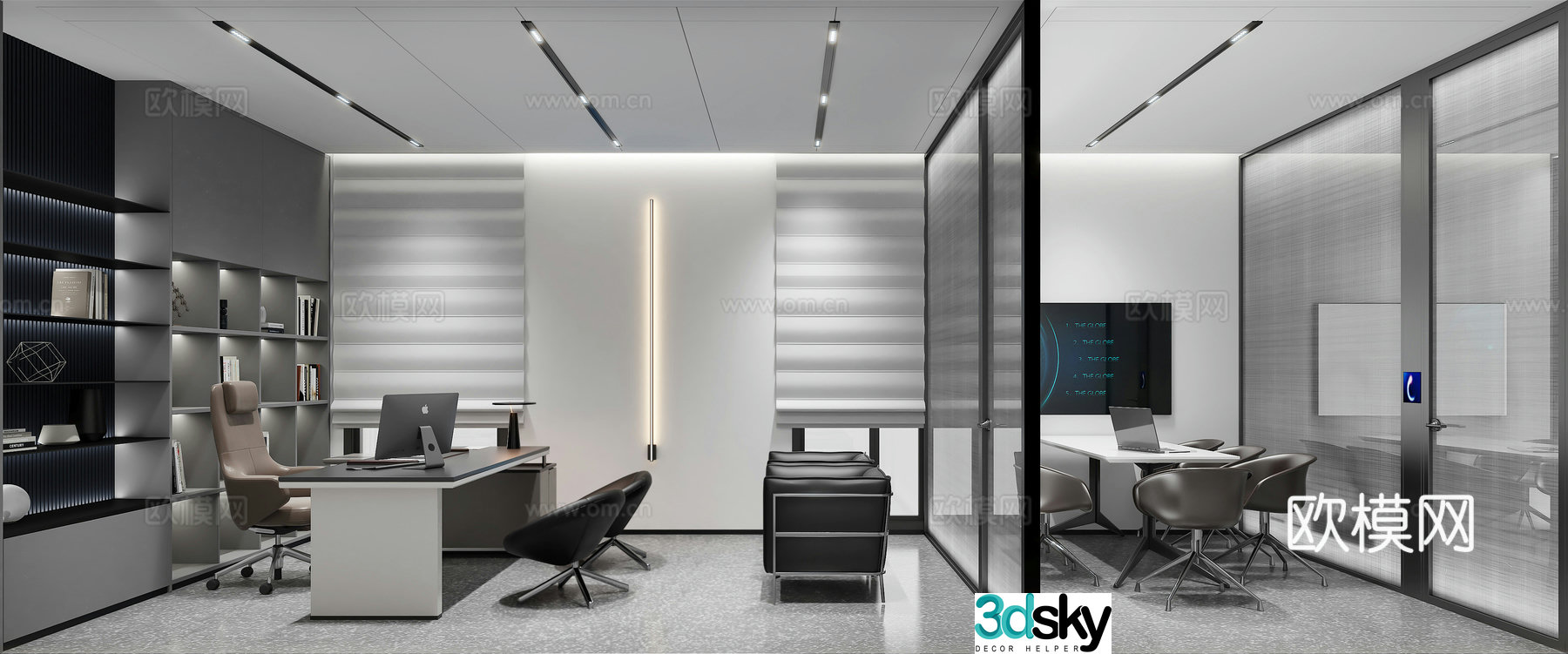 Chairman’s Office Manager’s Office Boss Office 3D Model