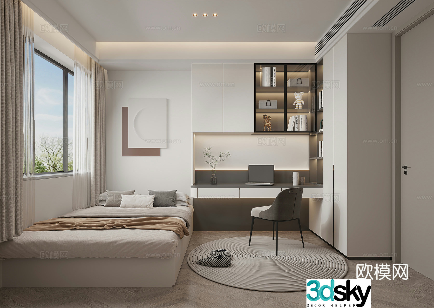 Modern children’s room 3d model