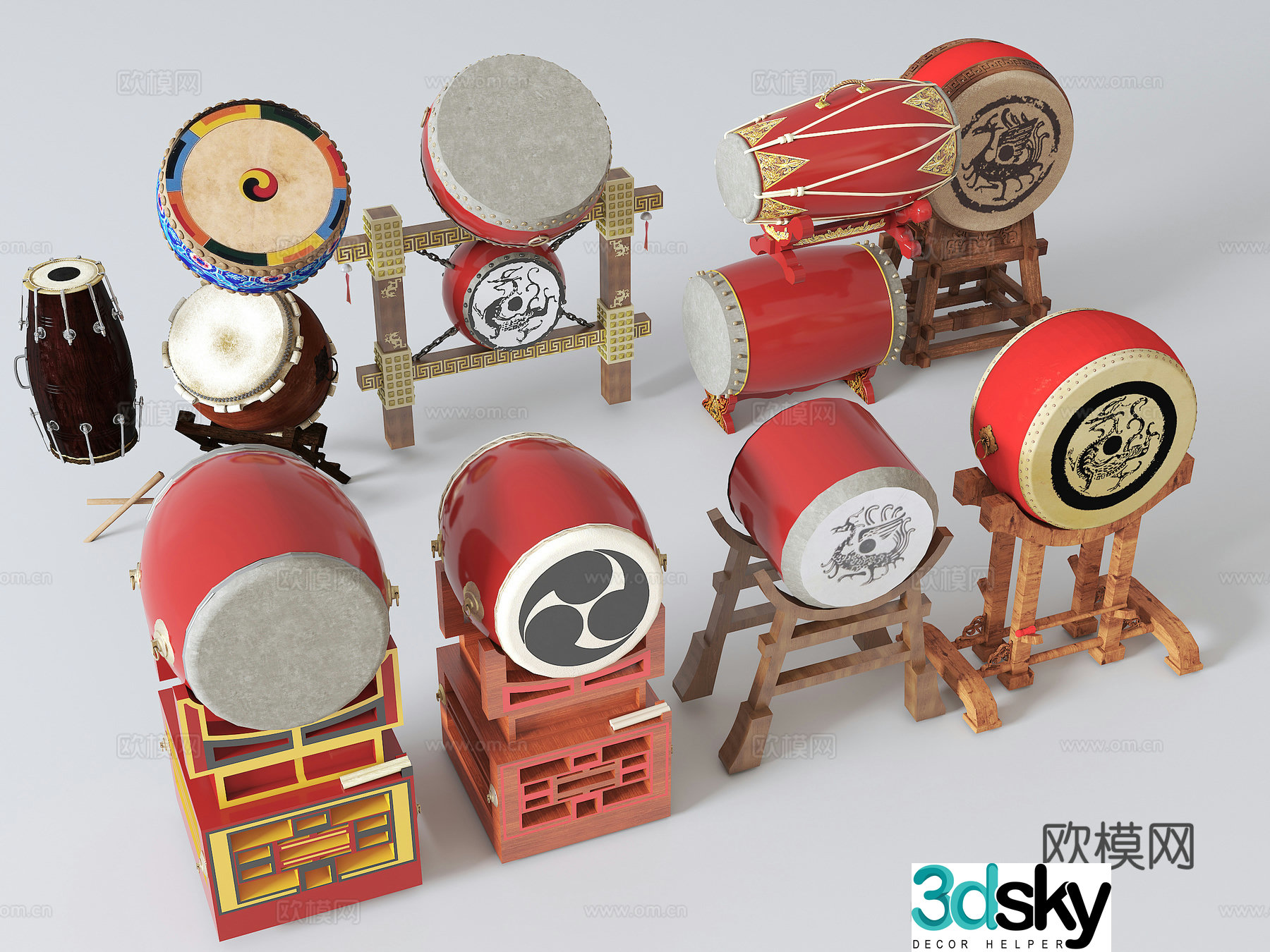 Drum 3D Model