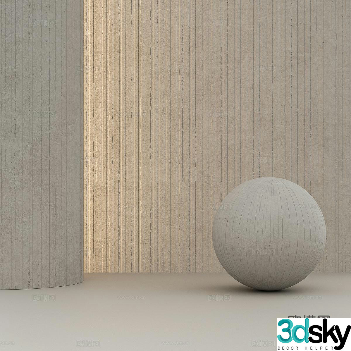 Modern seamless cement paint art paint wall paint cement wall decorative plaster texture paint 3d model