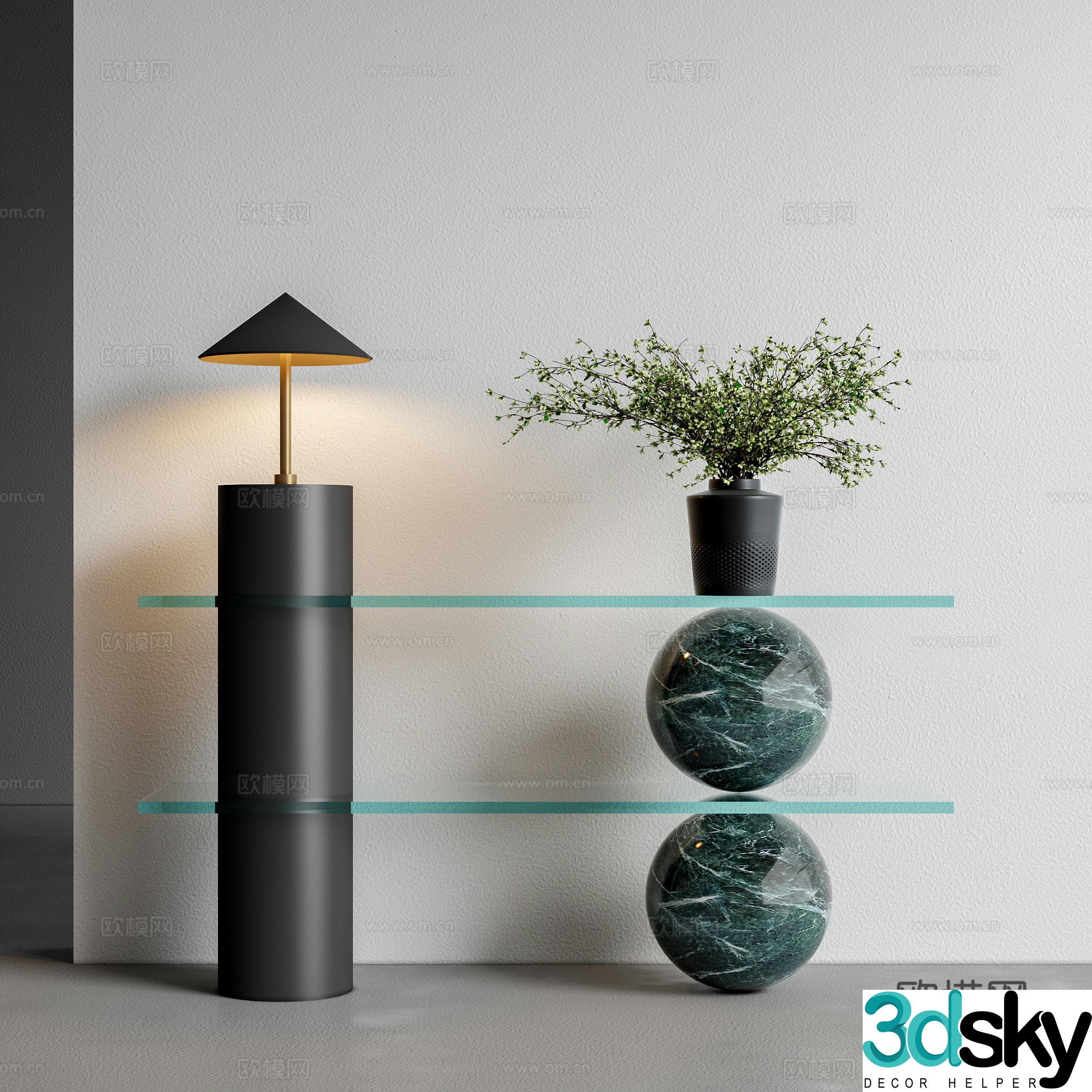 Modern sideboard 3D model