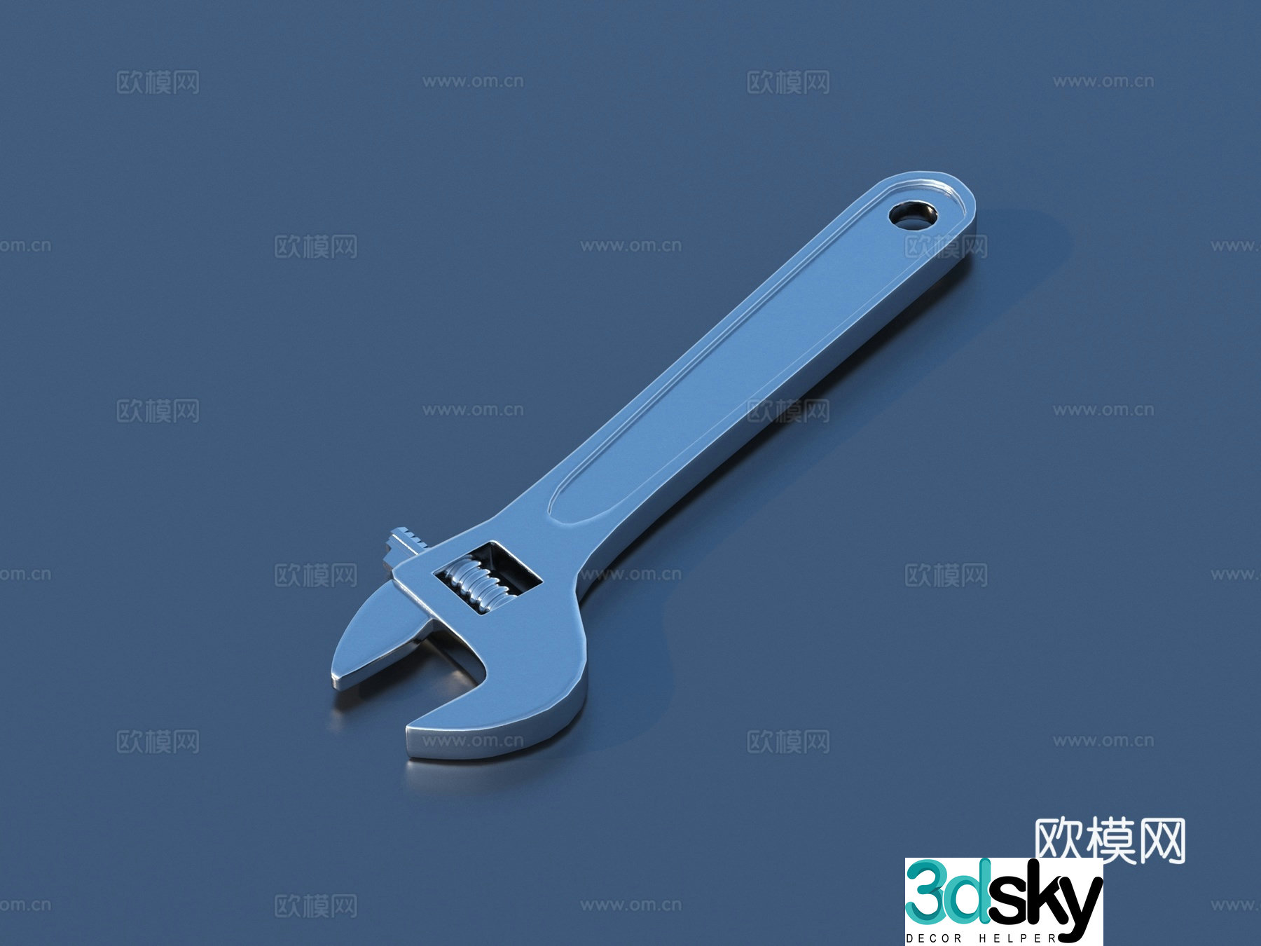 movable wrench movable wrench wrench universal wrench 3D model