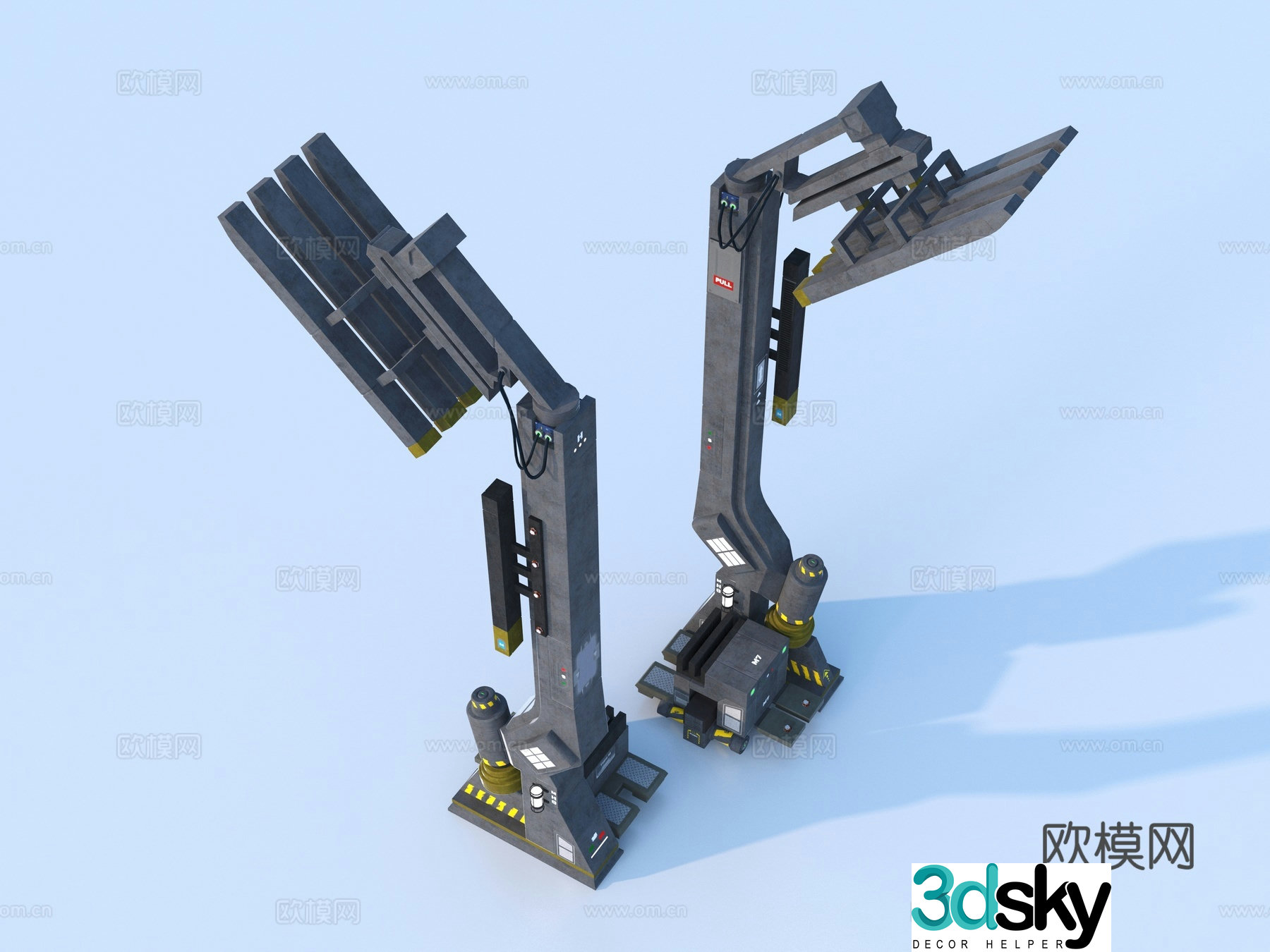 Street lights Outdoor lights Landscape street lights 3d model