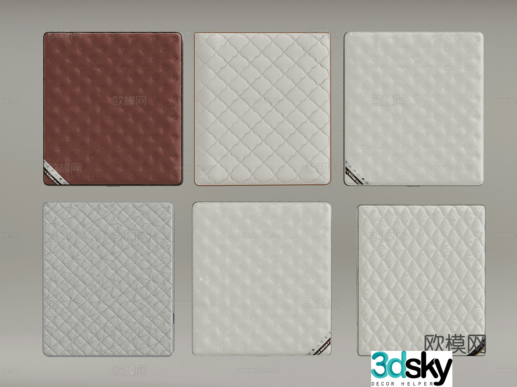Mattress Modern mattress 3d model