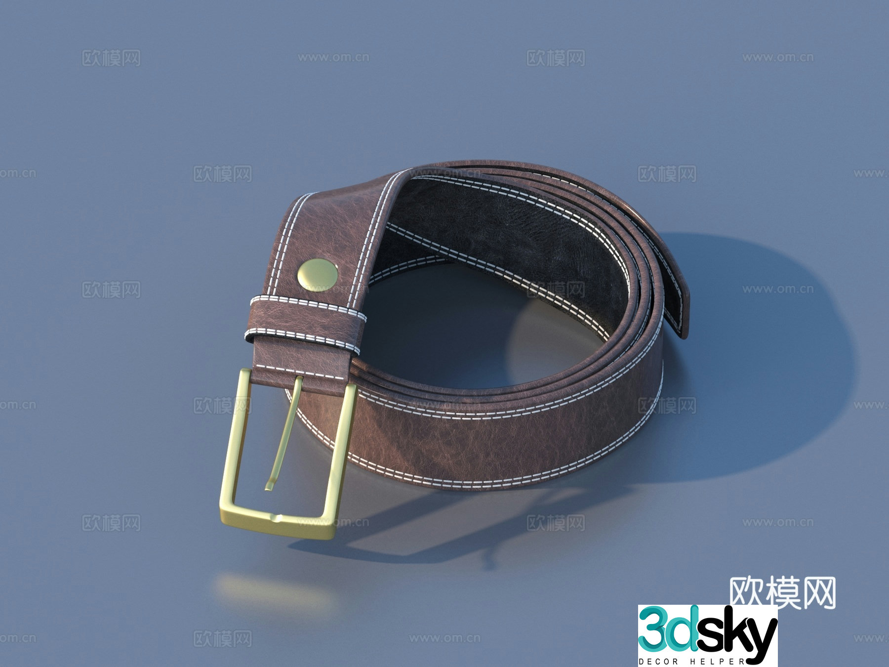 Belt Belt Cowhide Belt Item 3D Model