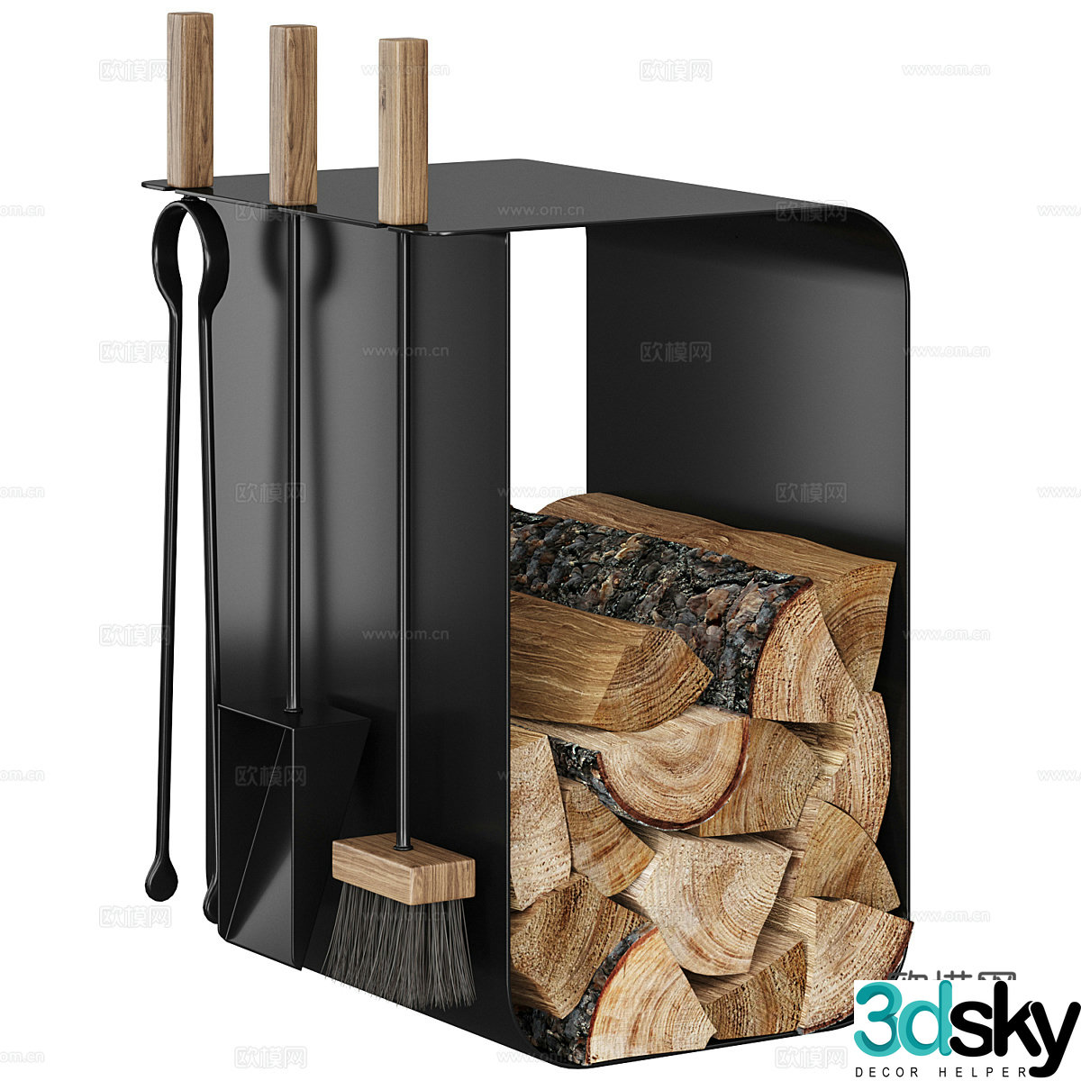 Fireplace 3d model