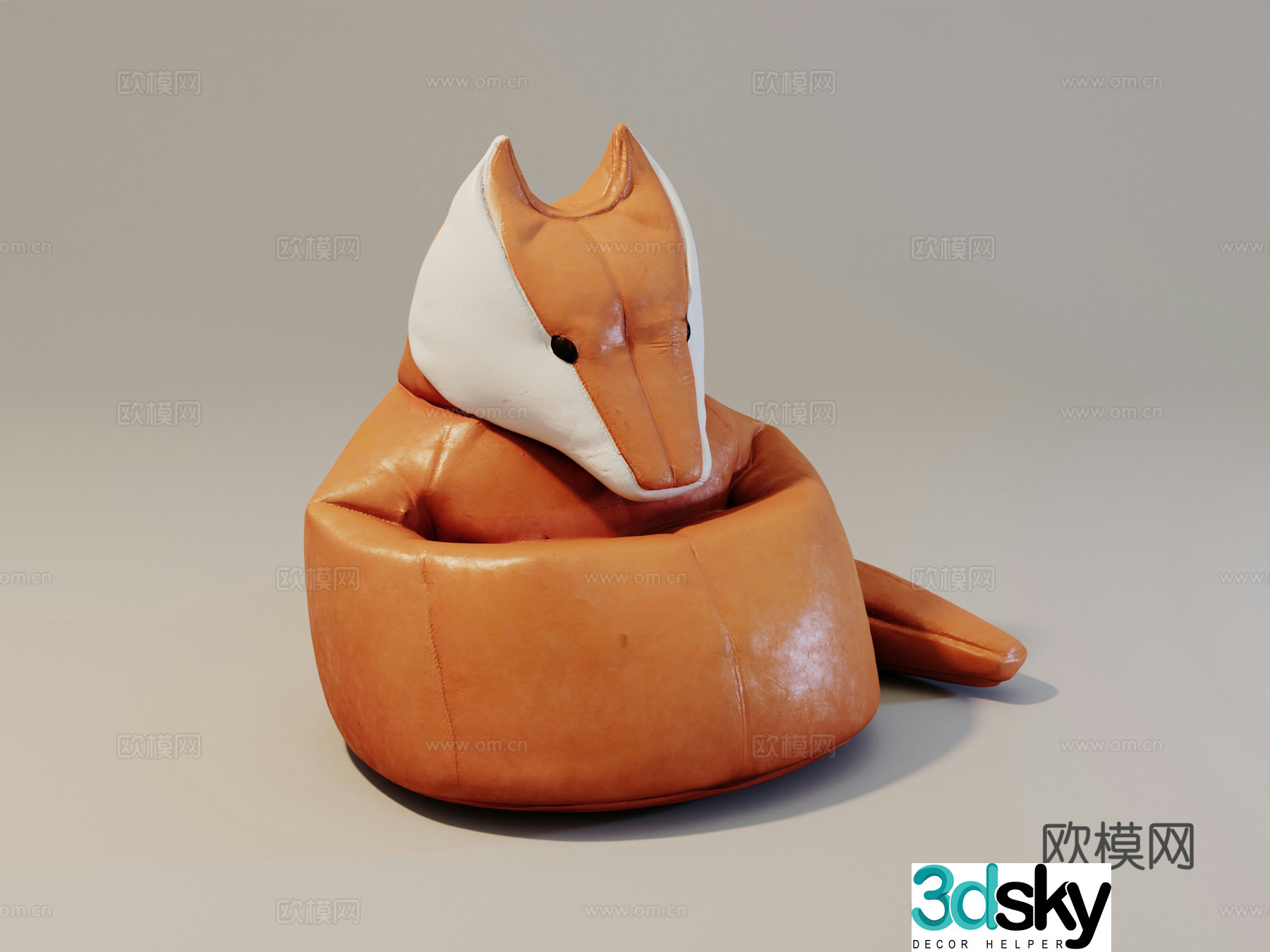 Animal cortical sofa 3d model