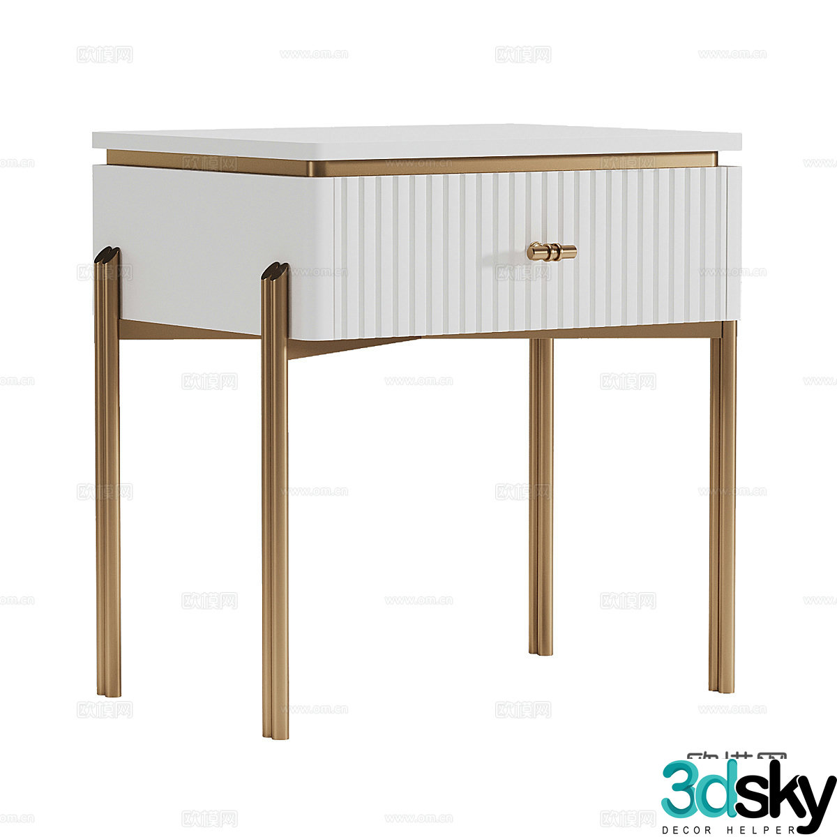 Bedside table 3d model