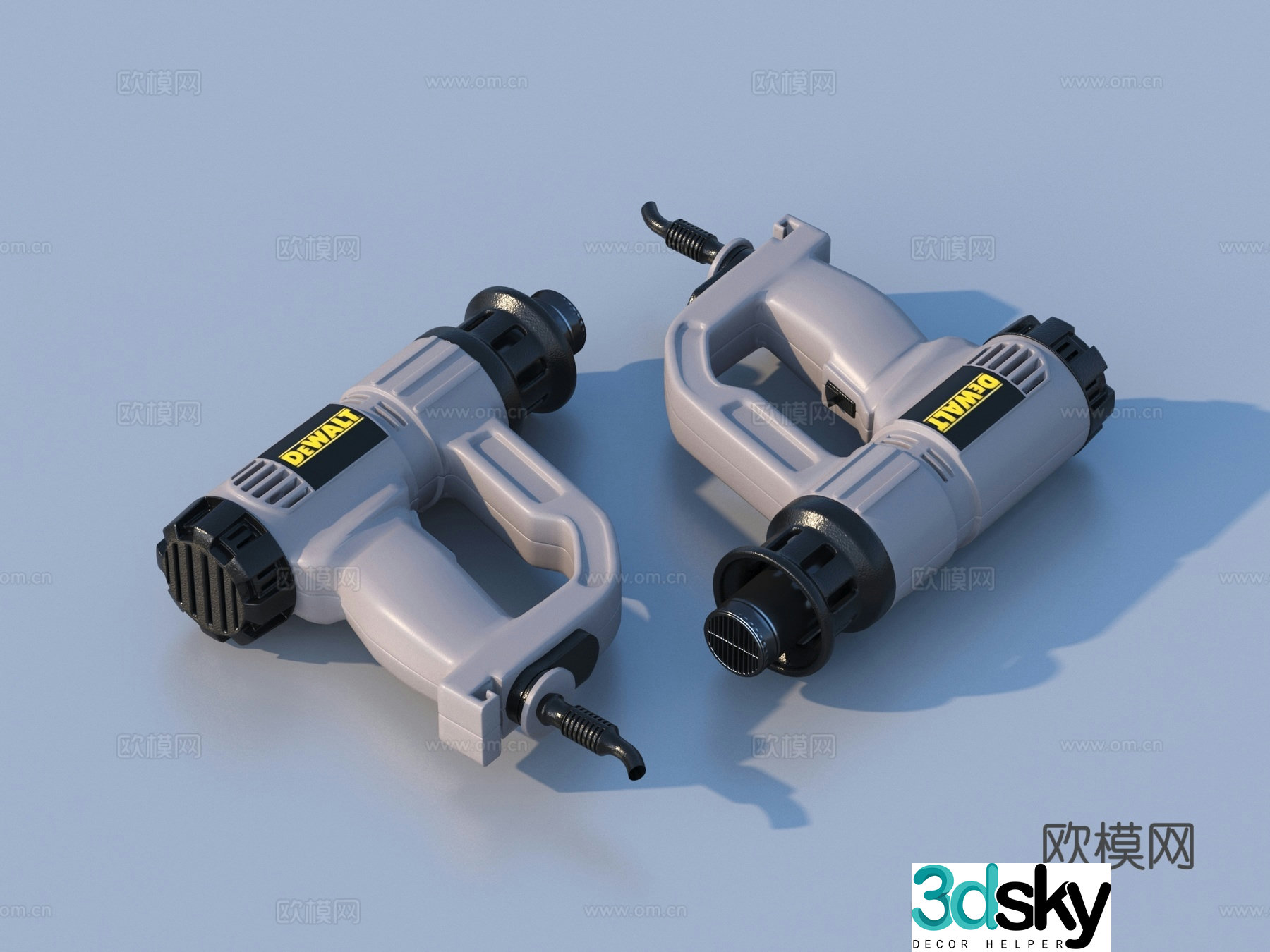 Electric drill power tool 3d model
