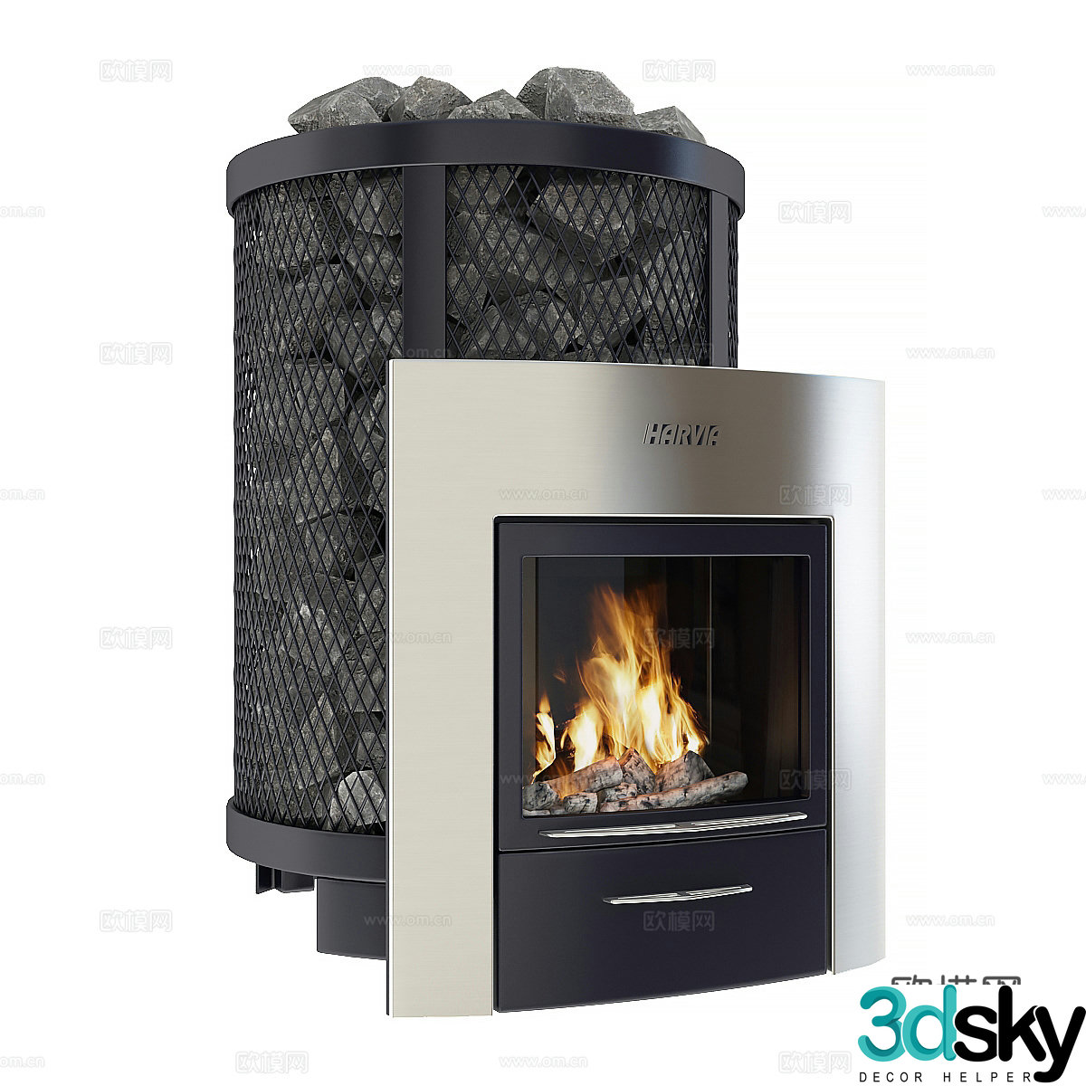 Fireplace 3d model