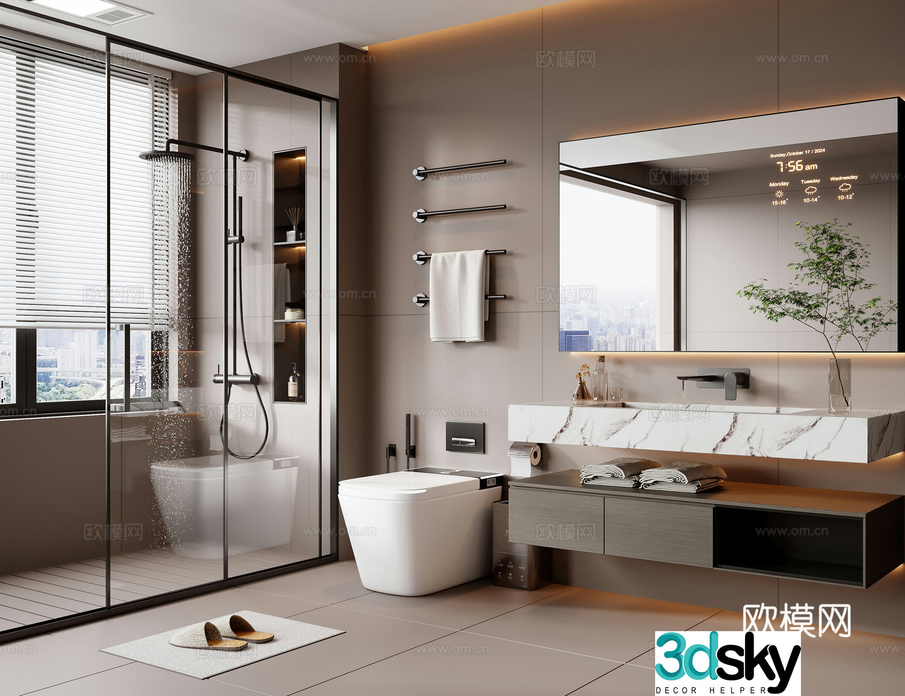 Italian bathroom 3D model