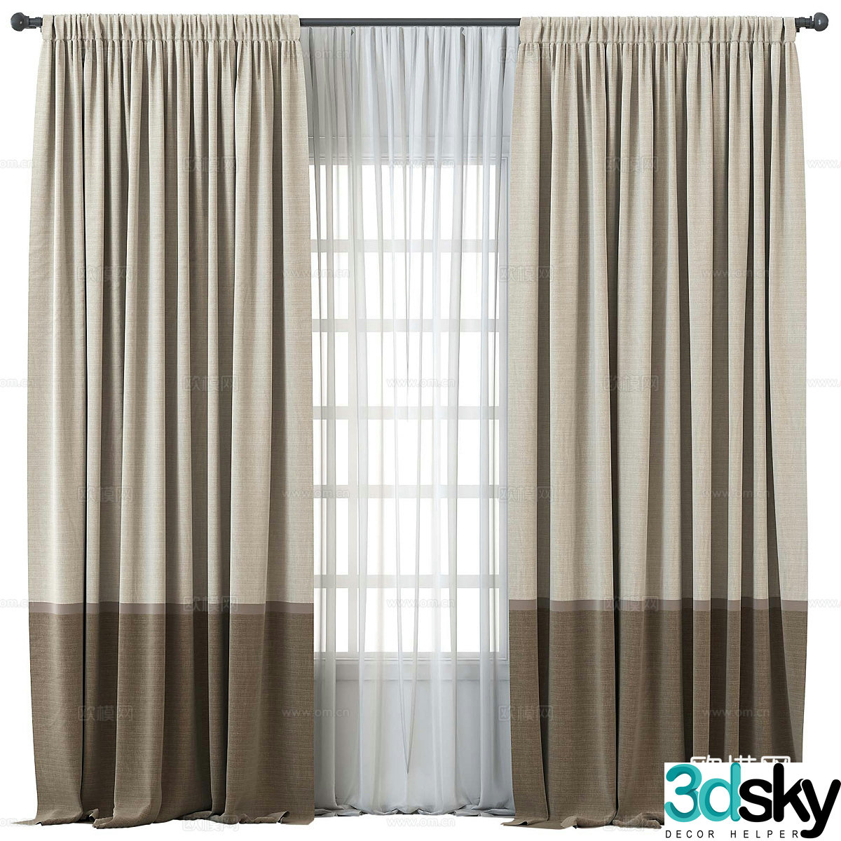 Curtain 3d model
