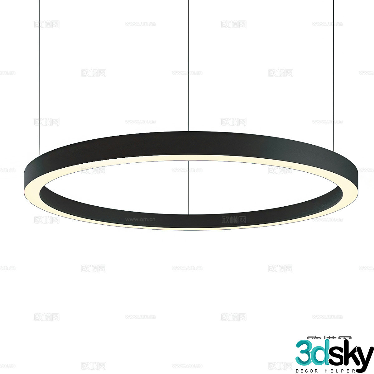 Modern simple chandelier Living room chandelier Restaurant chandelier 3d model