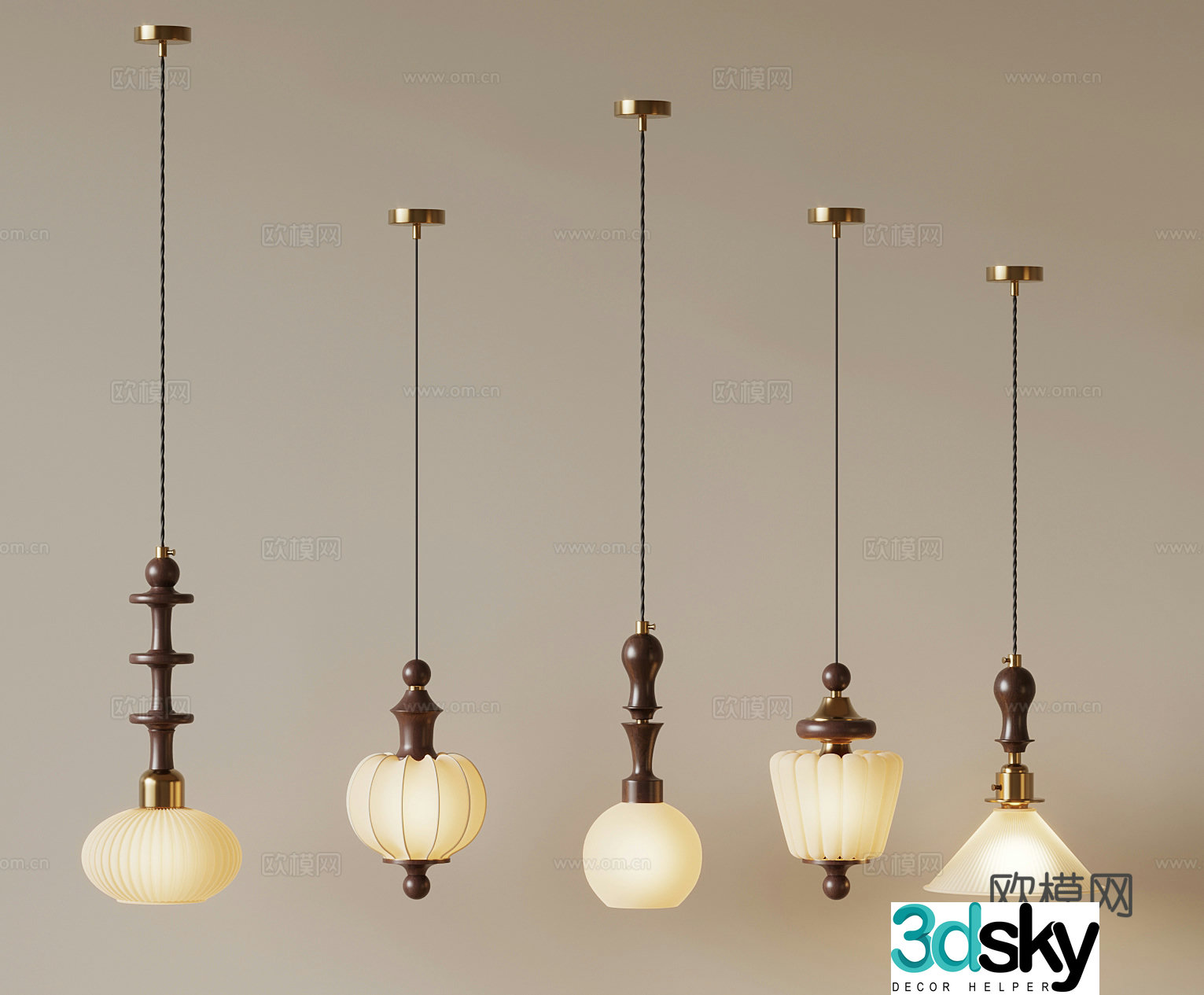 3D model of medieval style chandelier