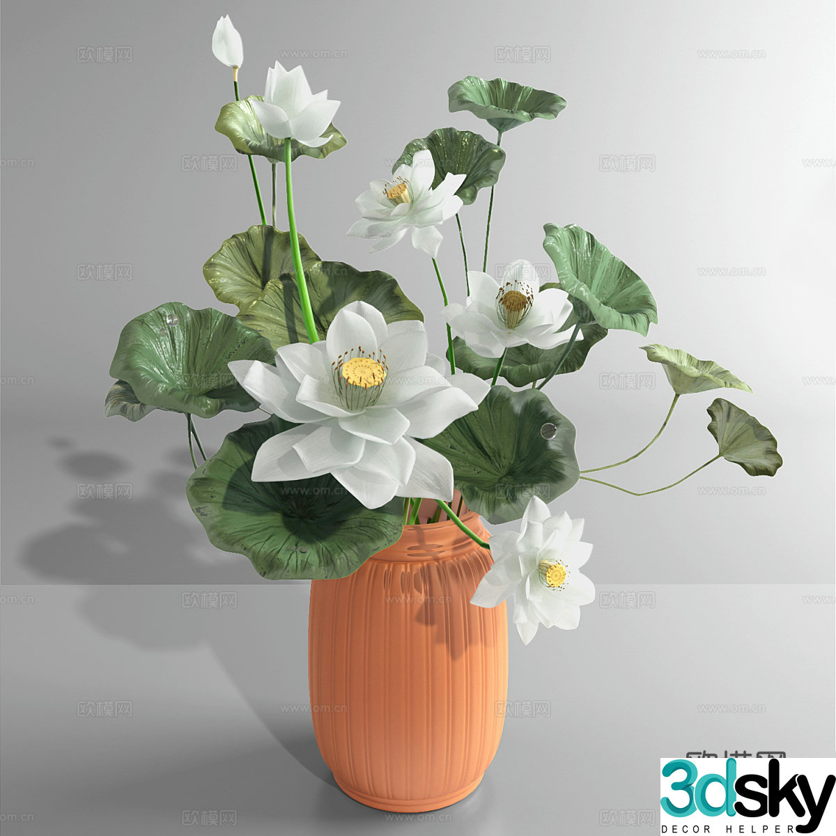 White lotus 3d model