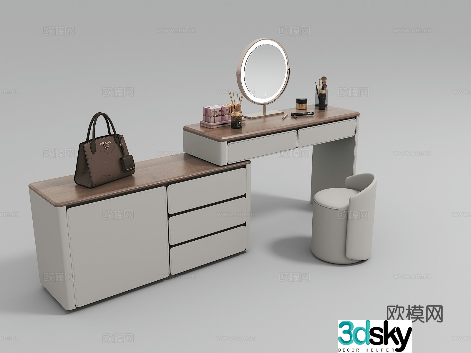Italian dressing table 3D model