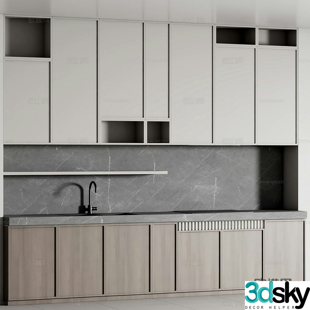 Modern Italian cabinet 3d model