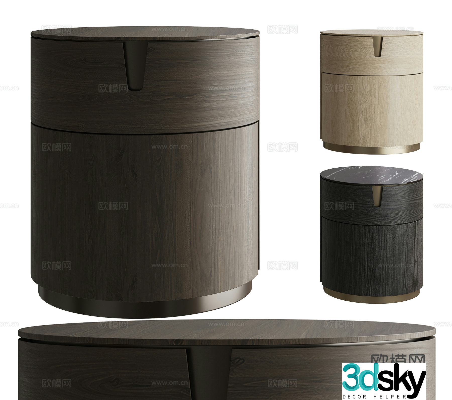 Modern night table 3d model