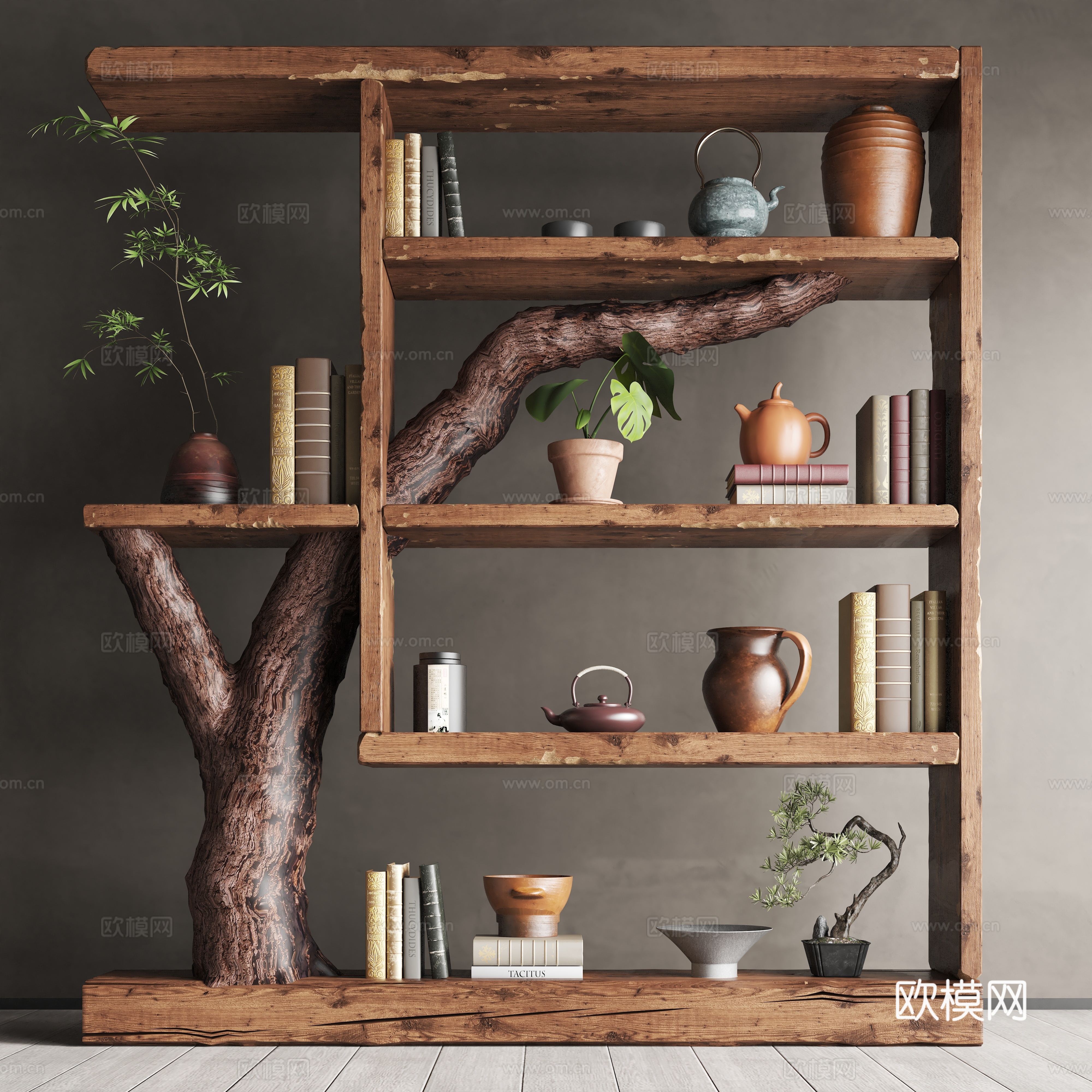 New Chinese style decorative frame 3D model