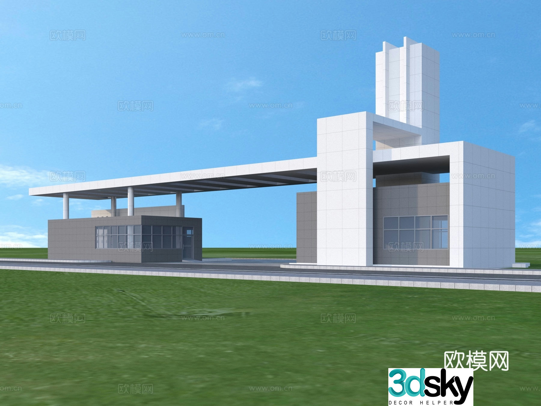 Door Entrance Gate Architecture 3D Model
