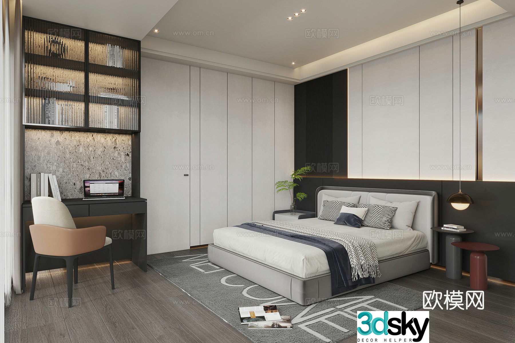 Modern bedroom 3d model