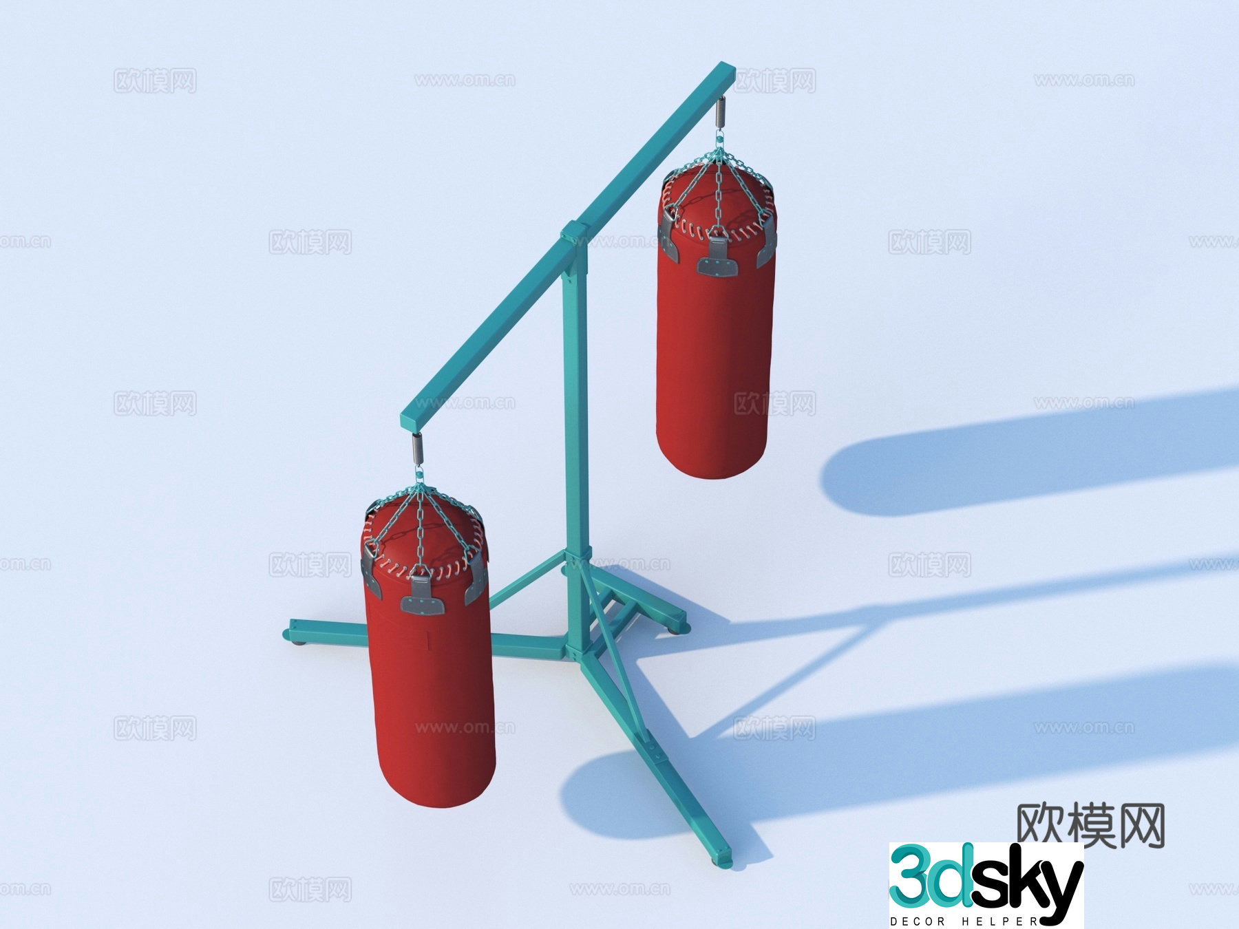 Boxing sandbags sandbags boxing bags 3D model