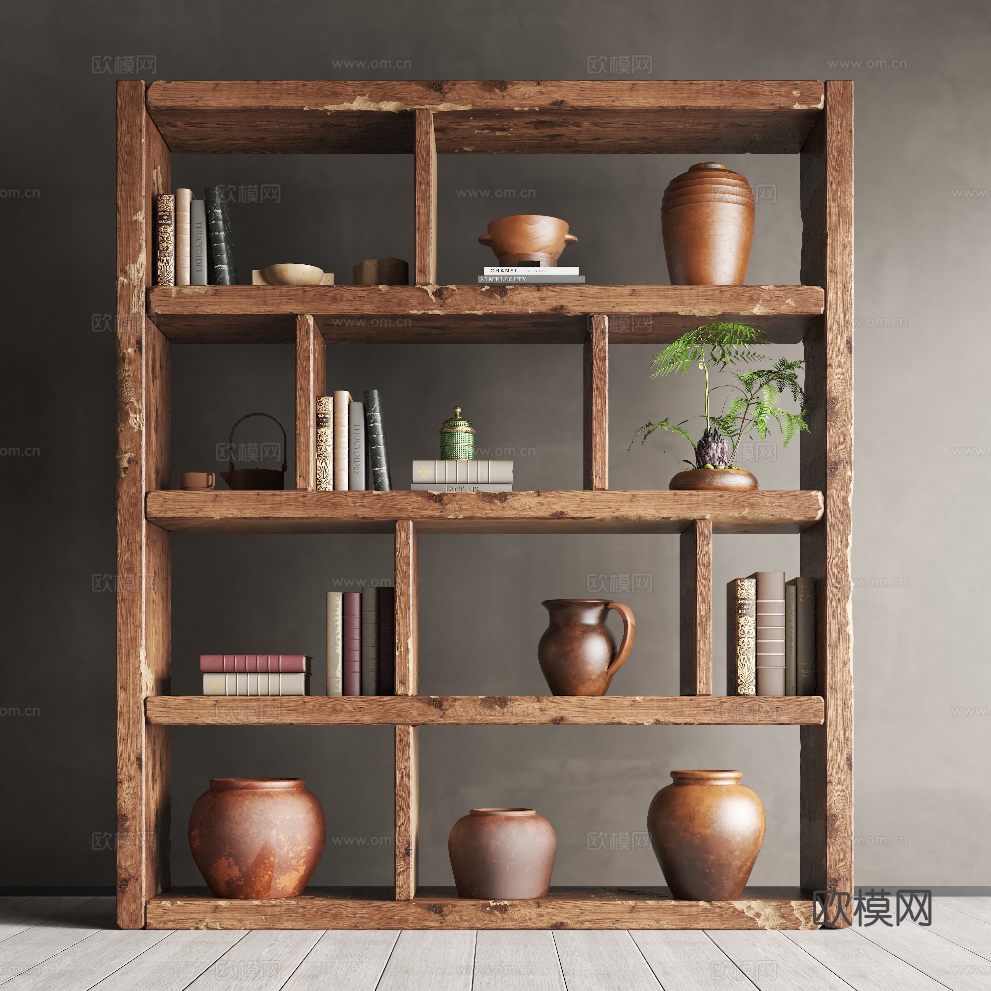 New Chinese style decorative frame 3D model
