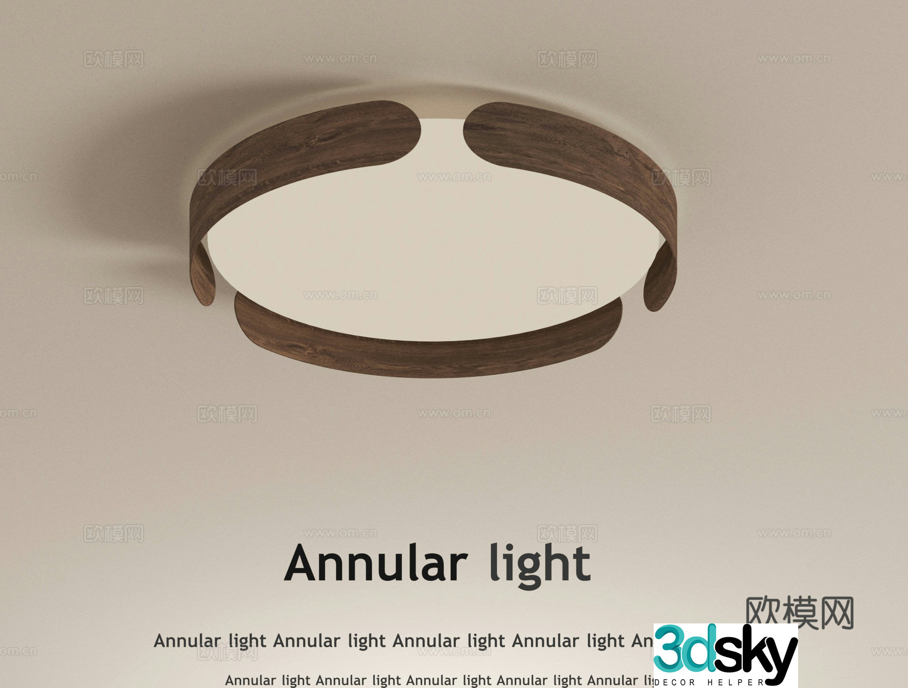 French medieval ceiling light 3D model