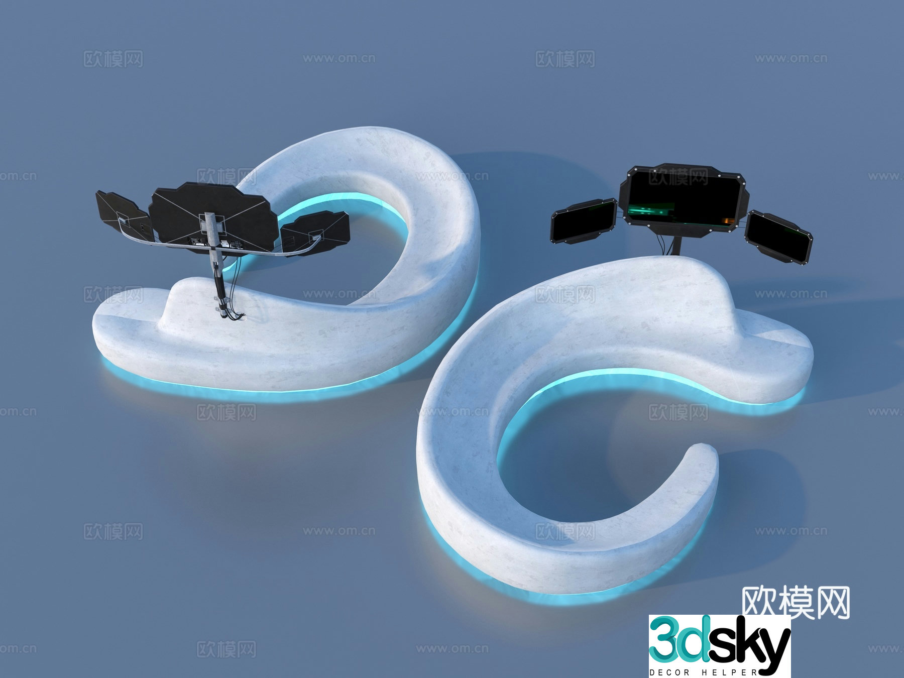 Outdoor seat 3d model
