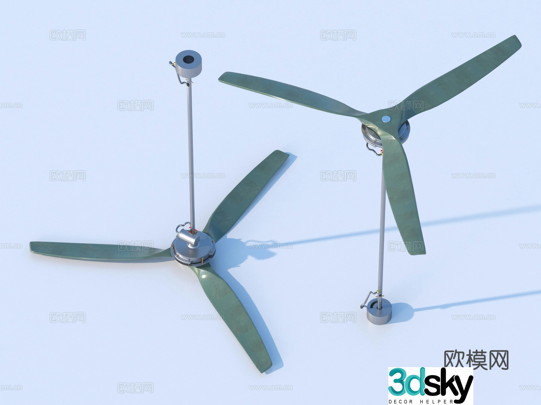 Fan Ceiling Fan Electrical Appliances Sketch 3D Model