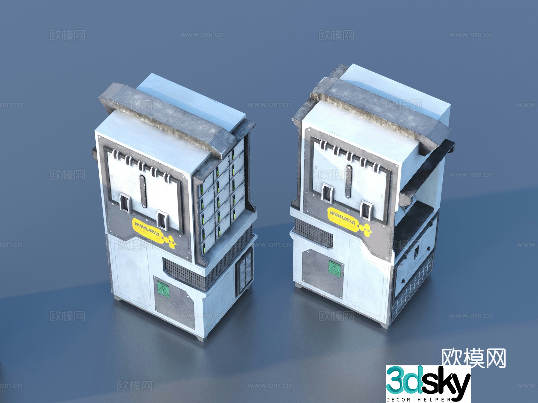 Hardware mechanical parts cabin components 3D model