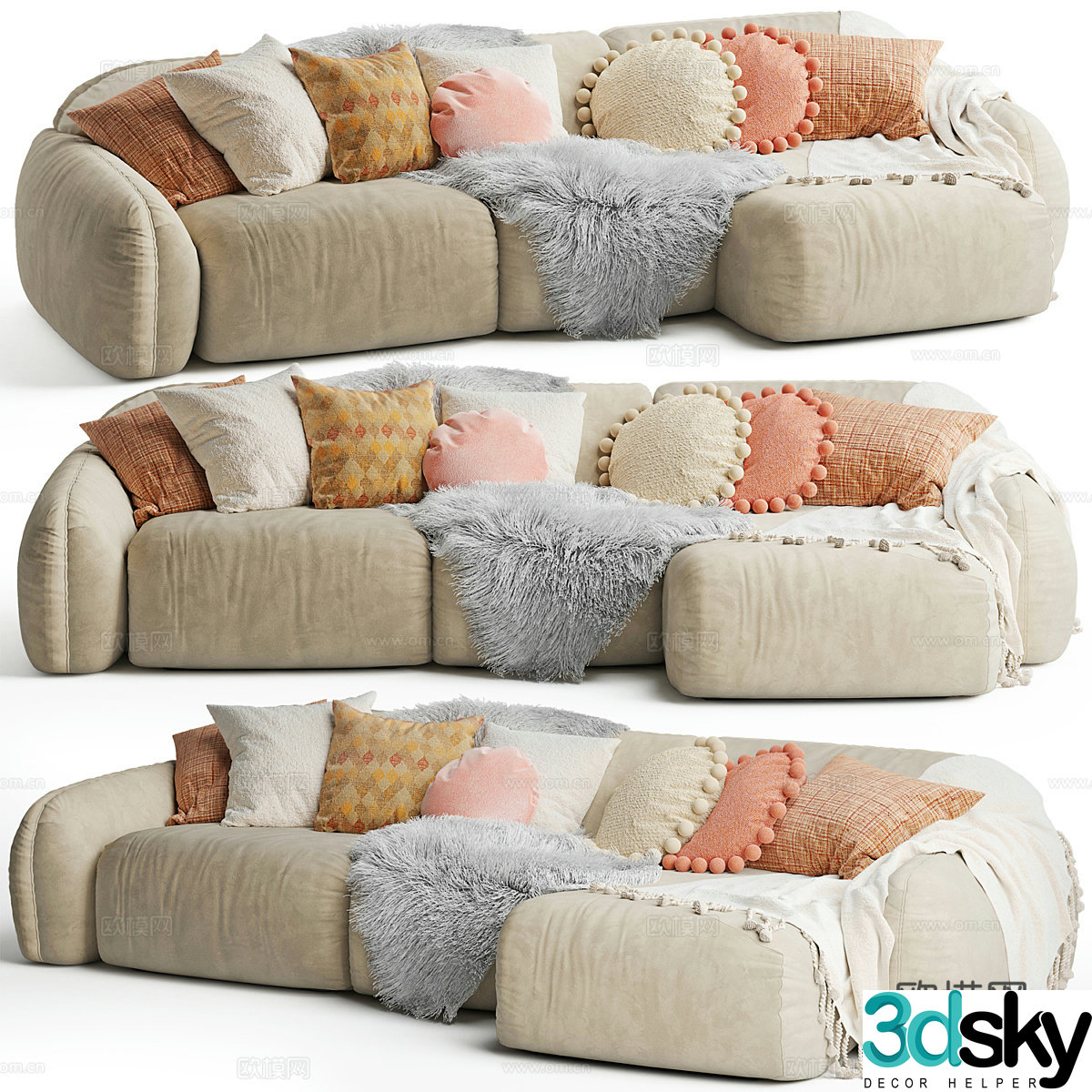 Corner sofa 3d model