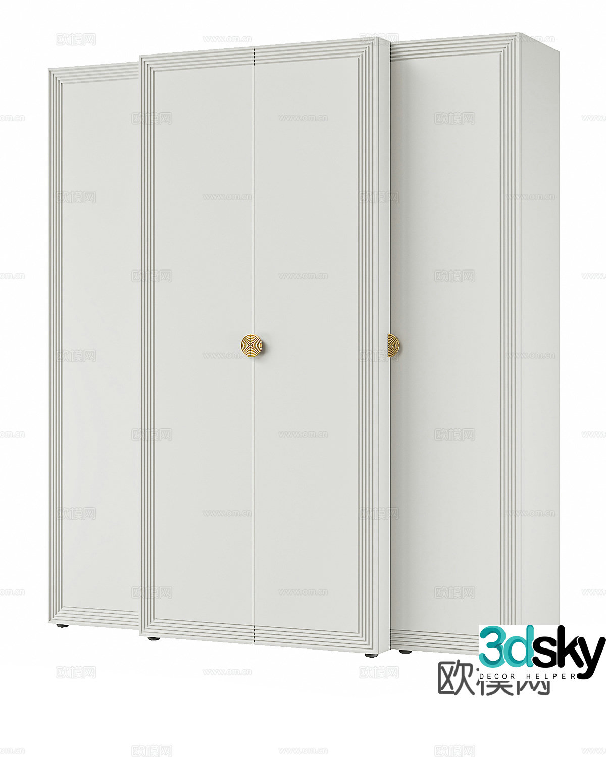 Modern simple wardrobe wardrobe simple wardrobe bedroom wardrobe simple wardrobe 3d model