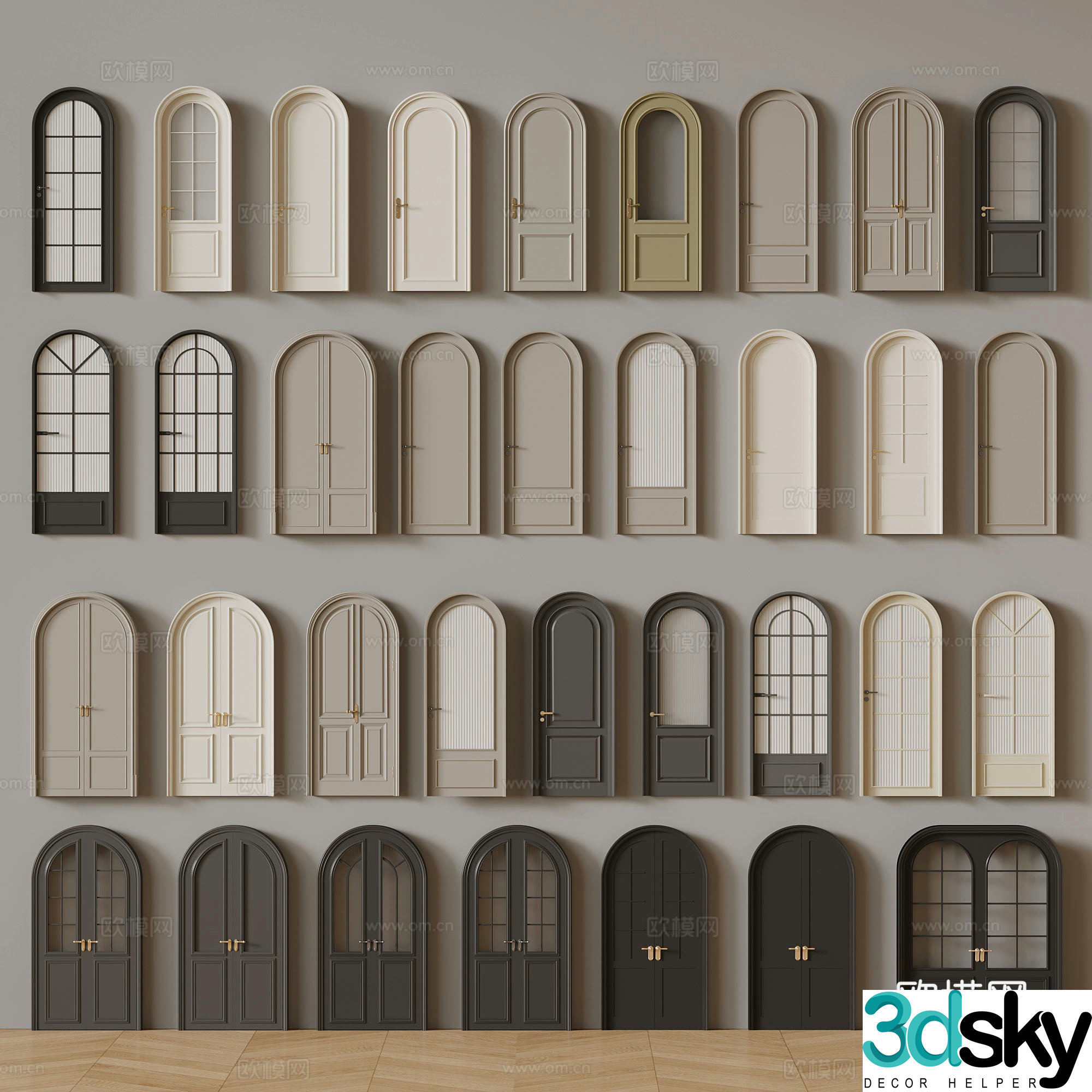 French door 3D model