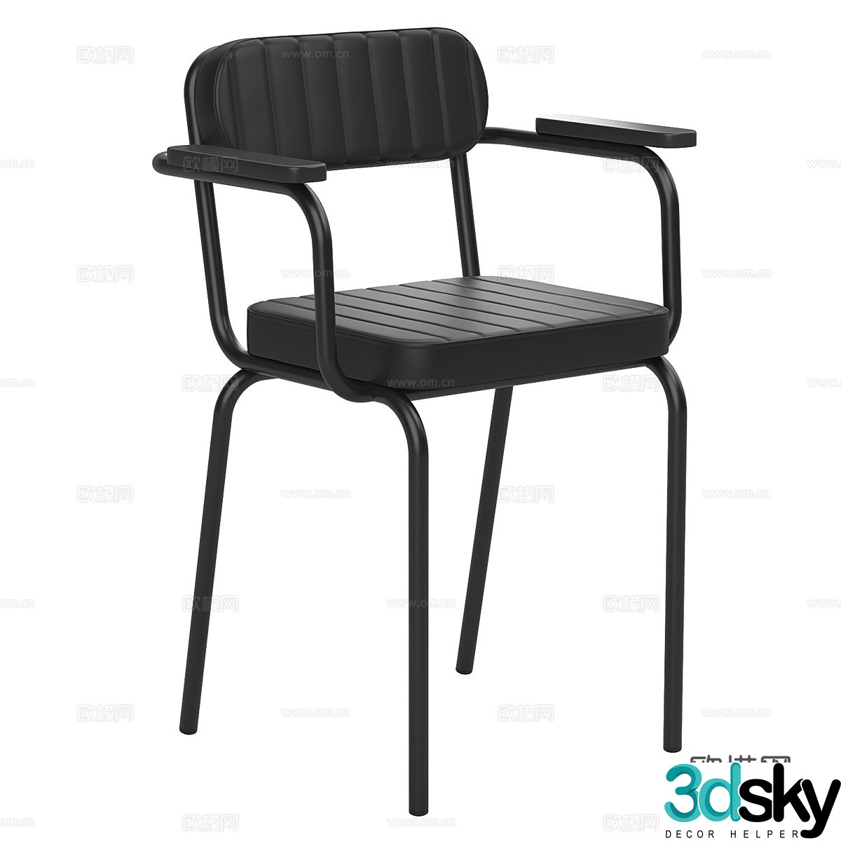 Modern minimalist chair Simple chair Living room chair Stool Leisure chair 3d model
