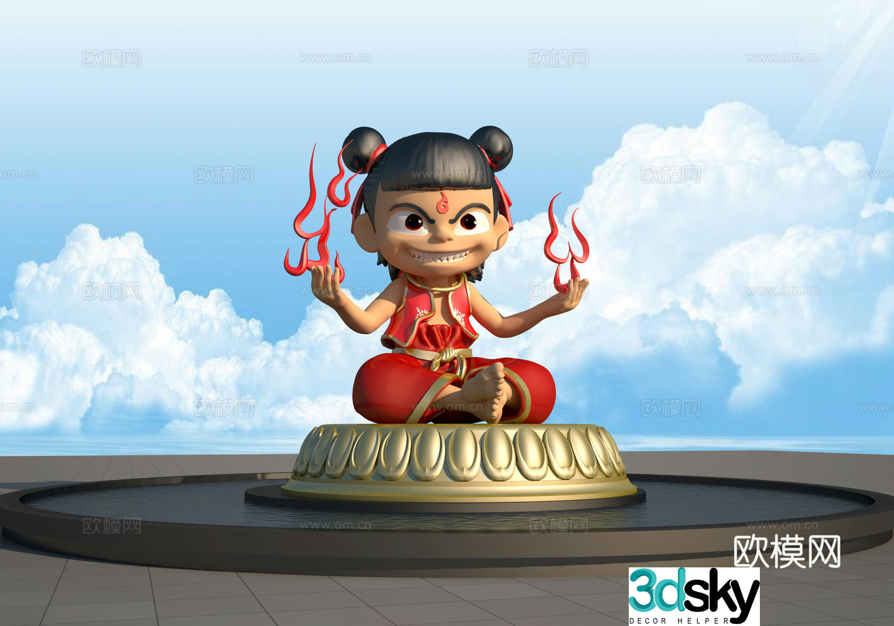 Nezha 3d model