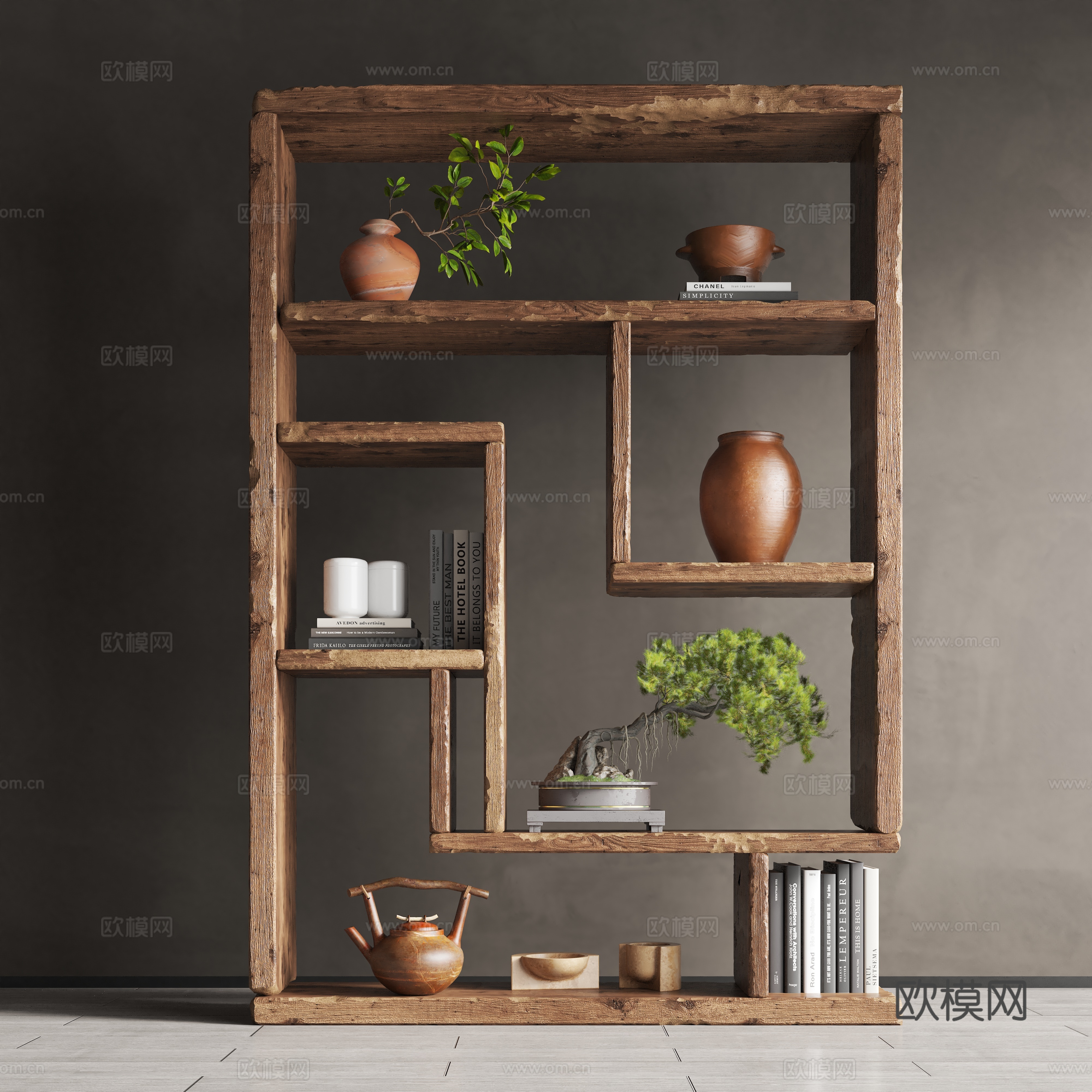 New Chinese style decorative frame 3D model