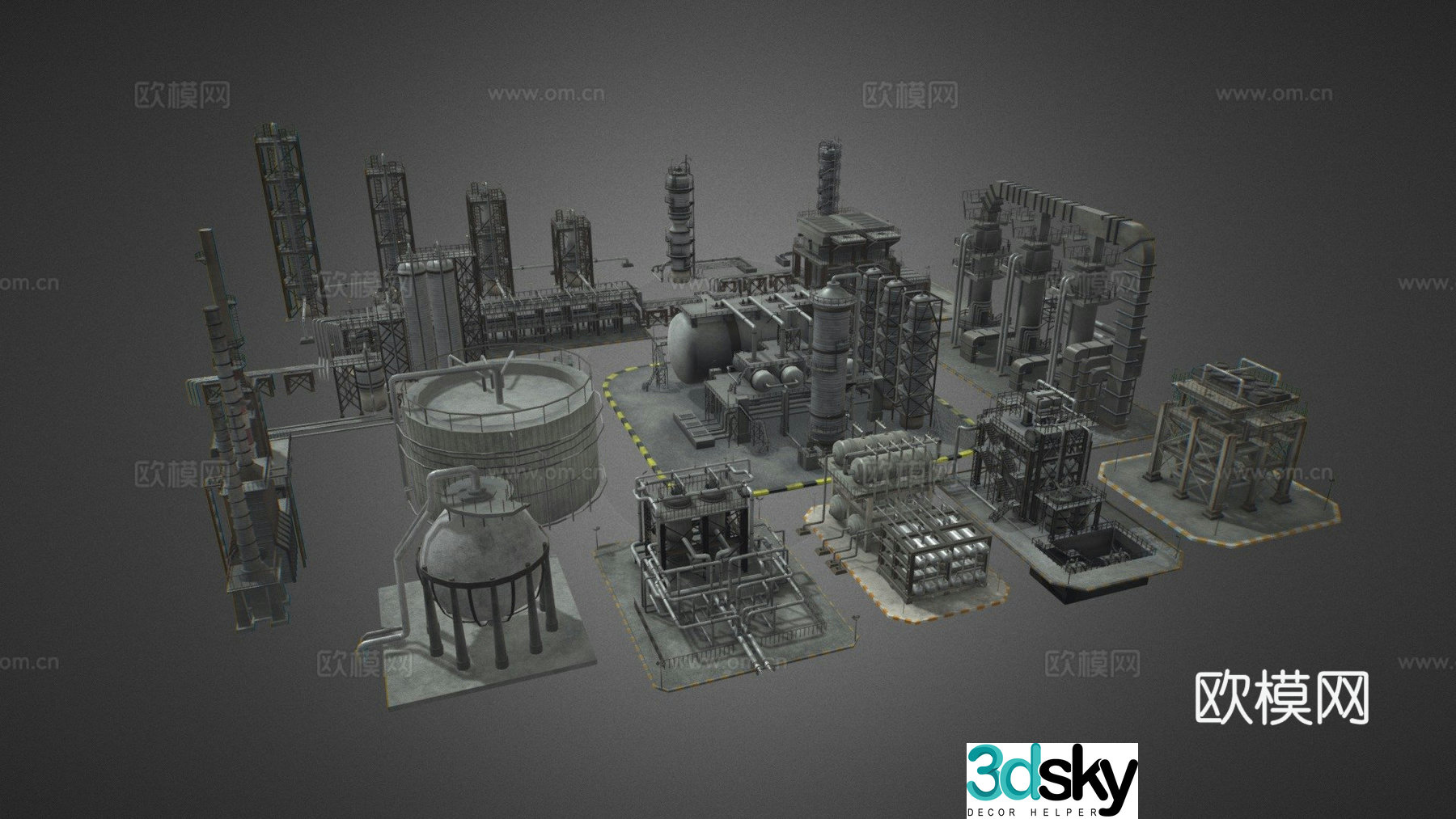Refinery 3D model
