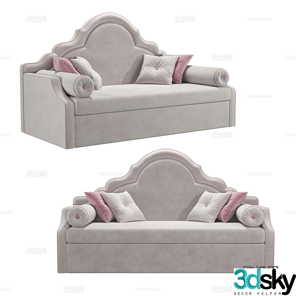 American children’s sofa Avelina sofa 3d model