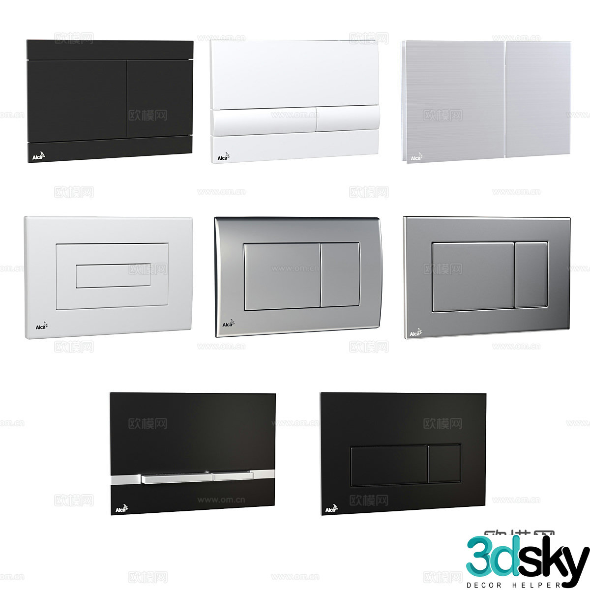 Switch panel 3D model