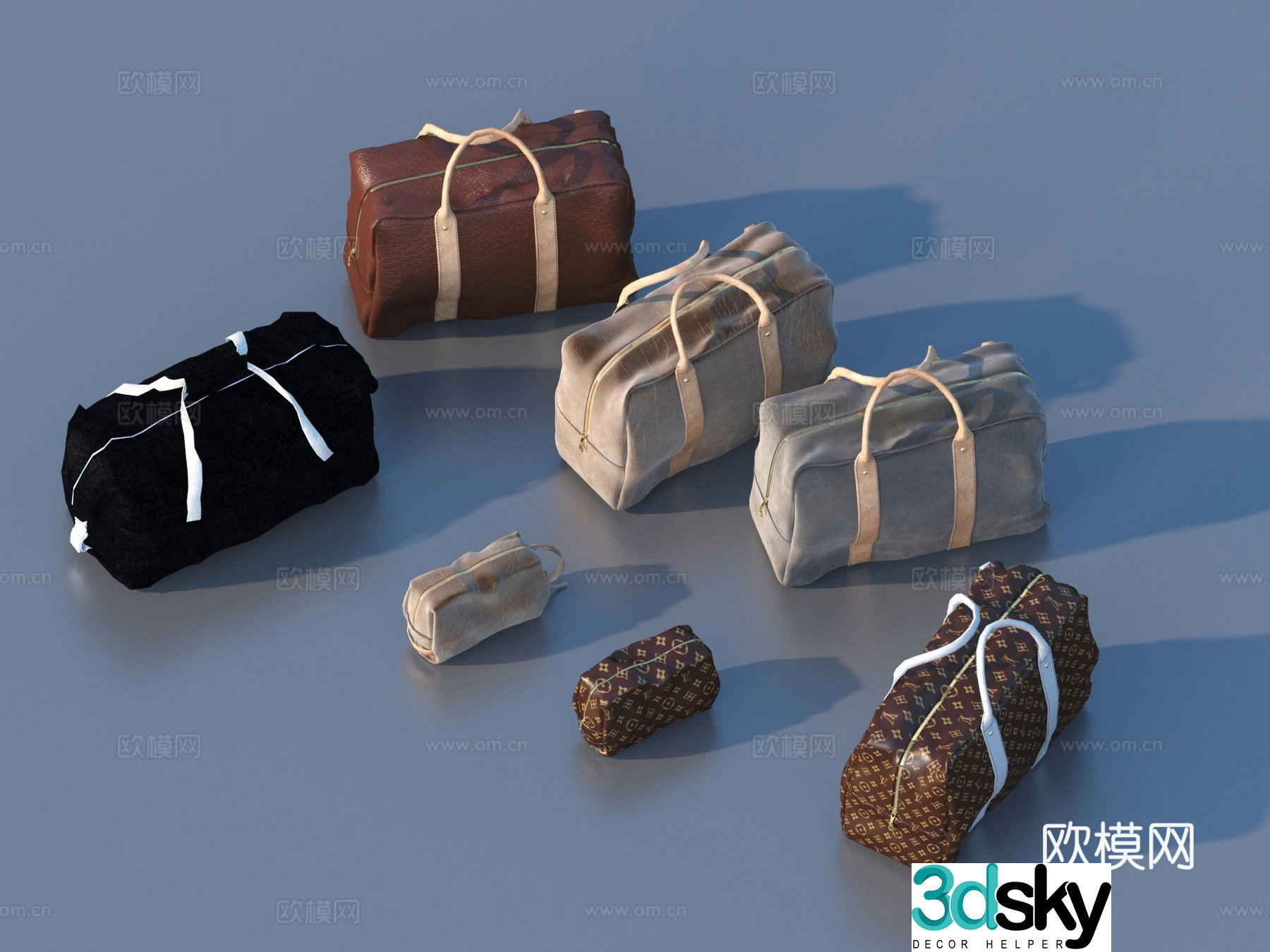 Bag Luggage Bag Luggage Handbag 3D Model