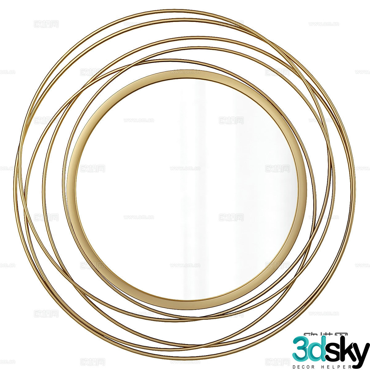 Decorative mirror 3d model