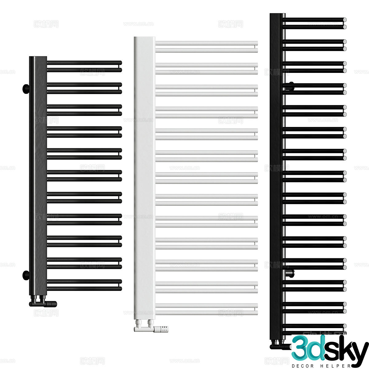 Electric towel rack 3d model