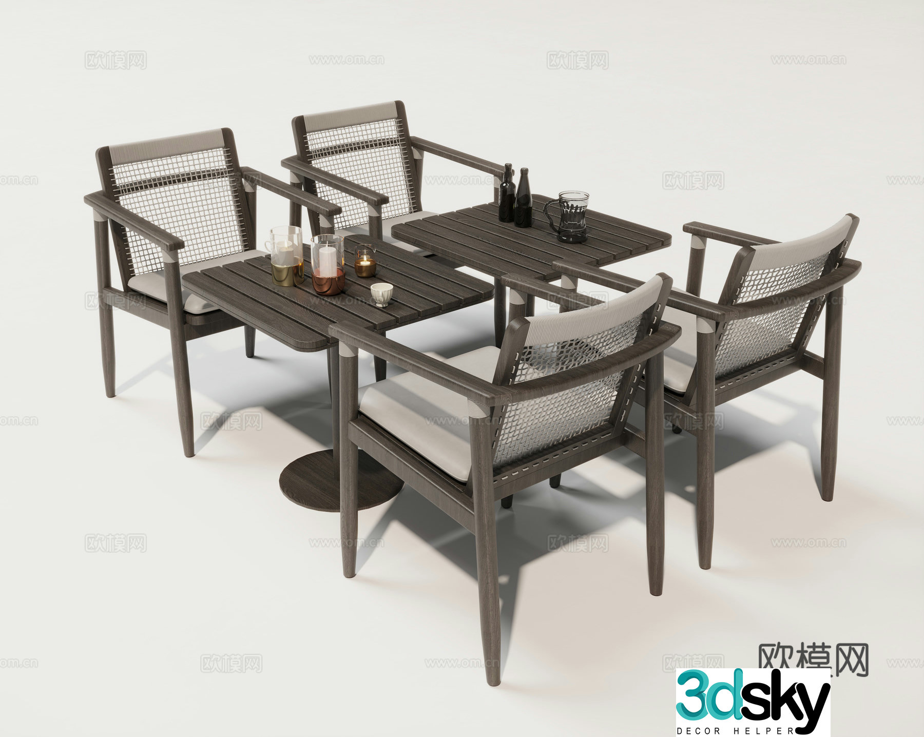 Outdoor leisure table and chairs Camping table and chairs Outdoor table and chairs.jpg3d model