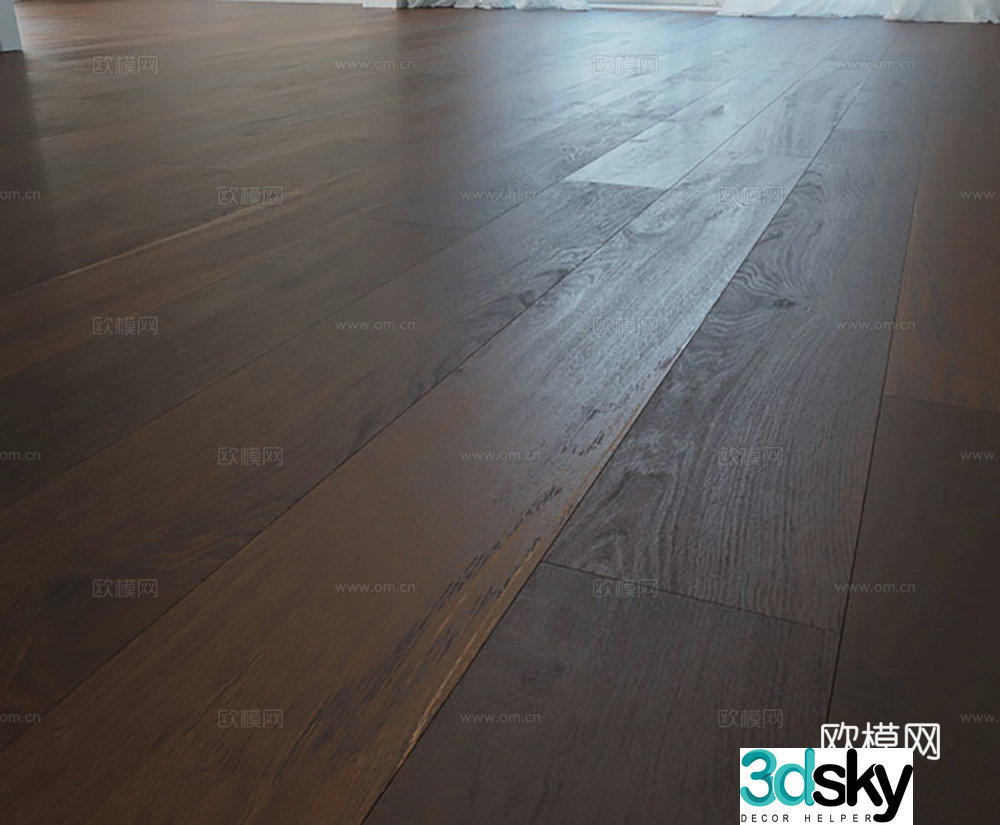 Floor Wood Floor Painted Wood Floor 3D Model