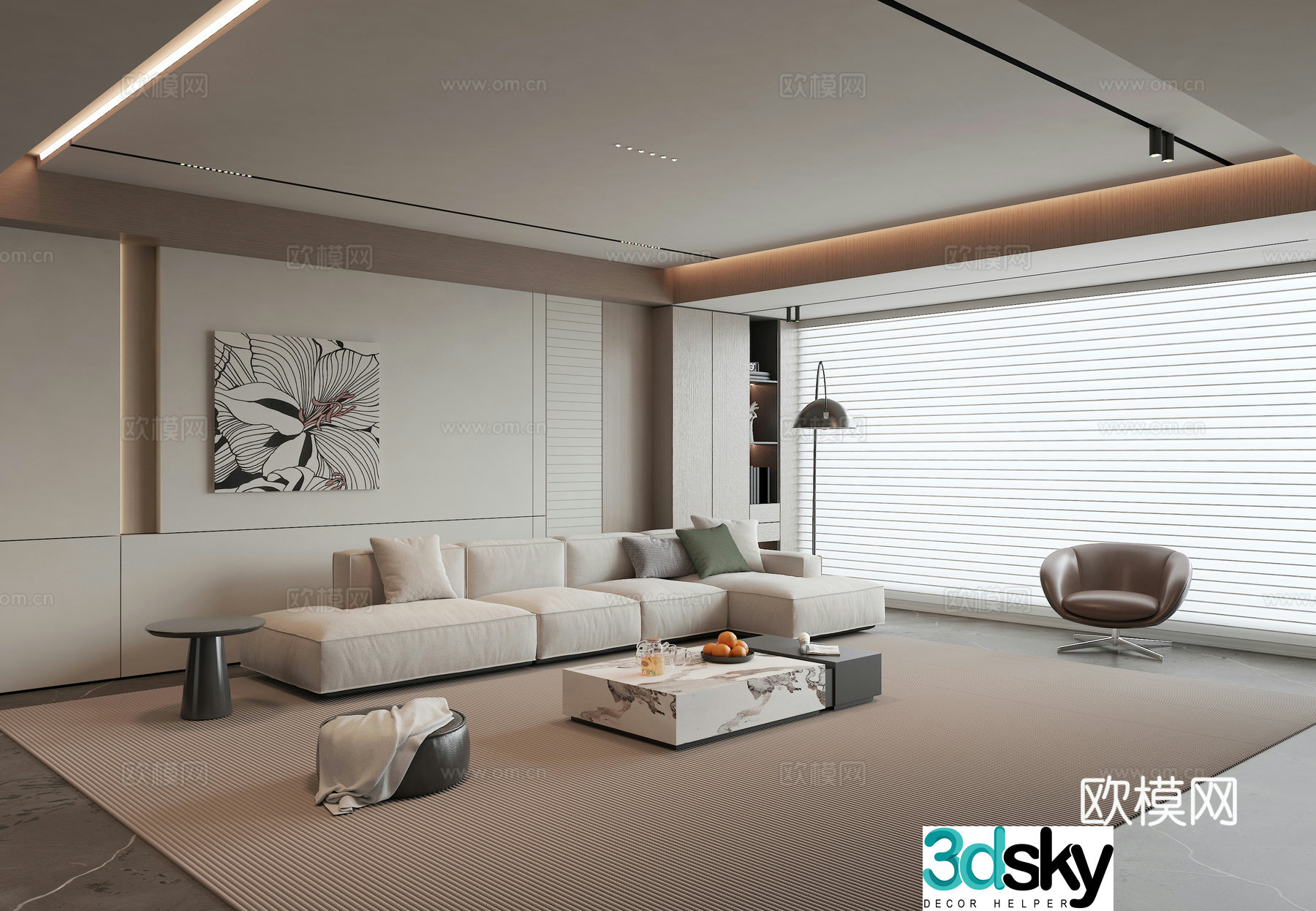 Home Living Room 3D Model