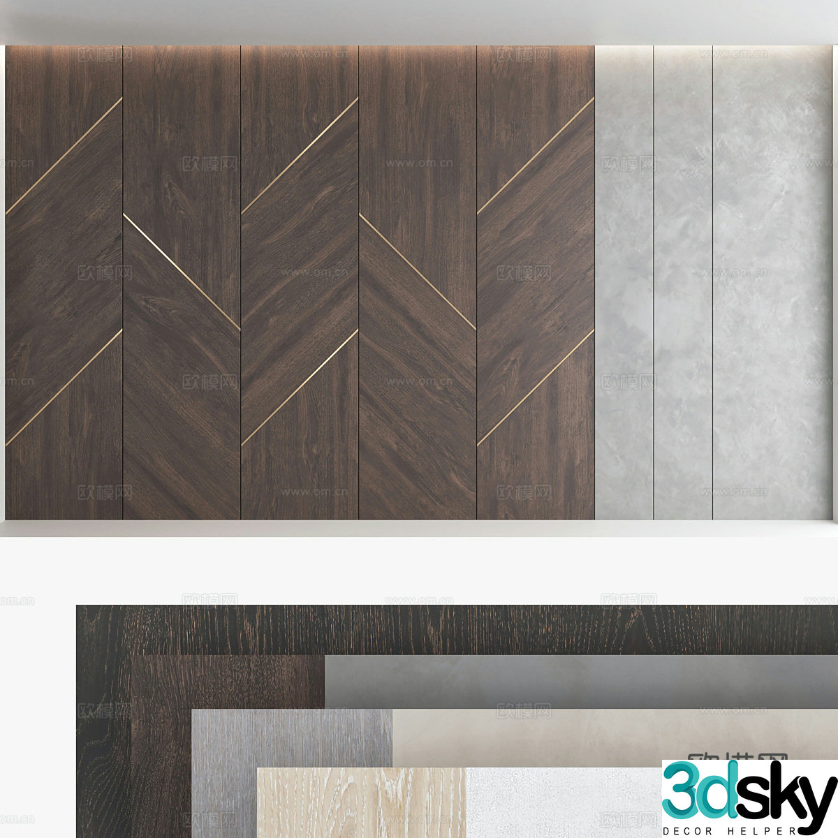 Background wall 3d model