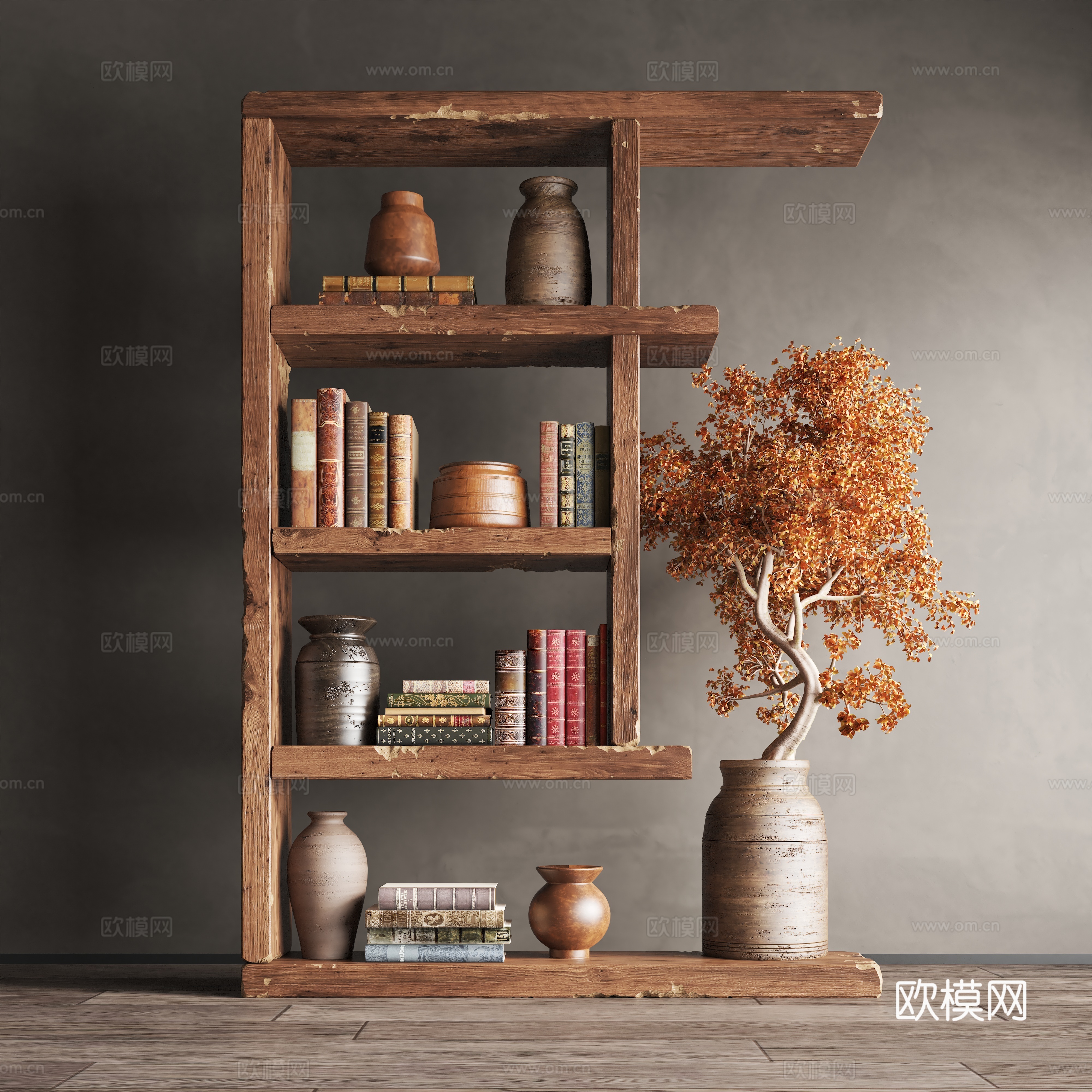 New Chinese style decorative frame 3D model