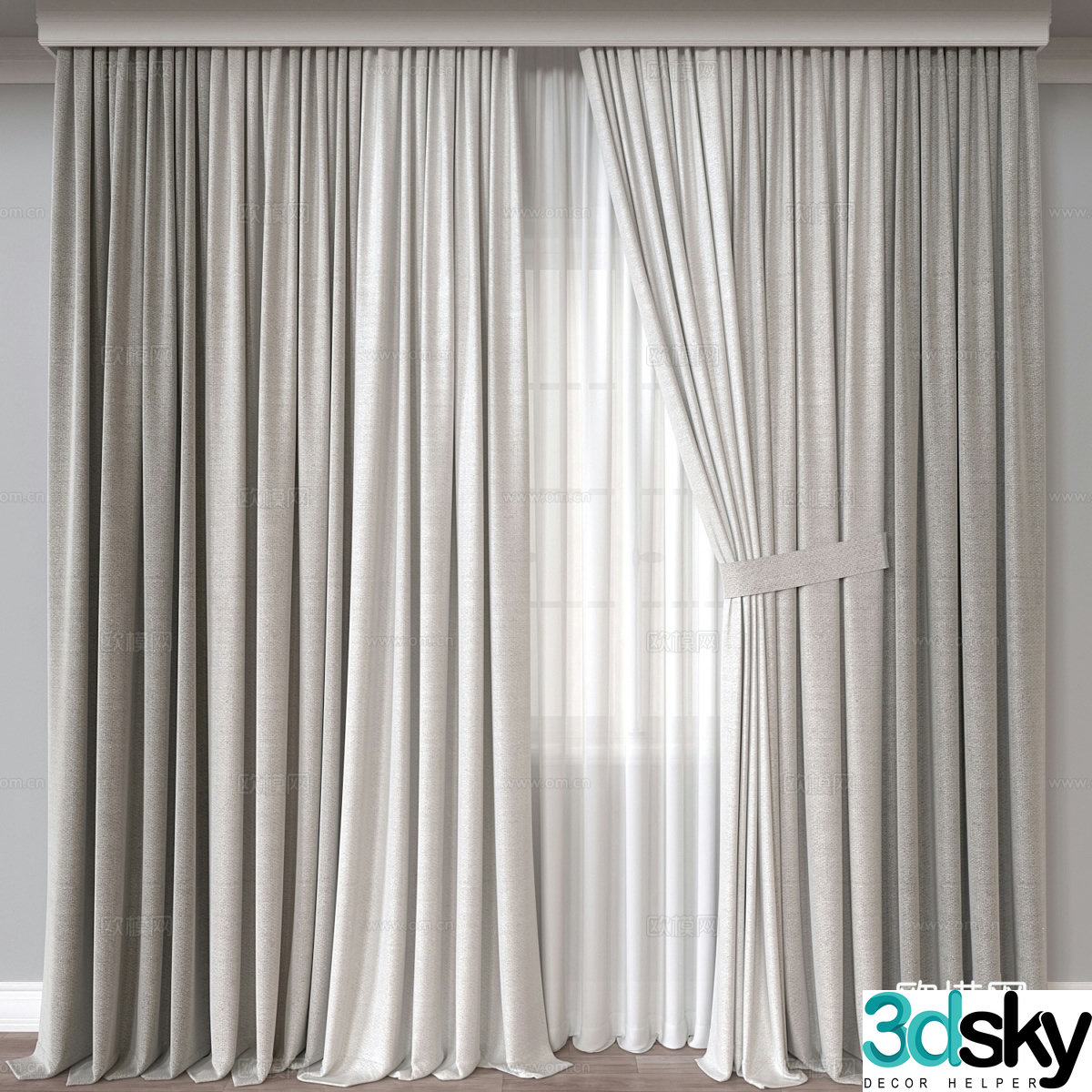Curtain 3d model
