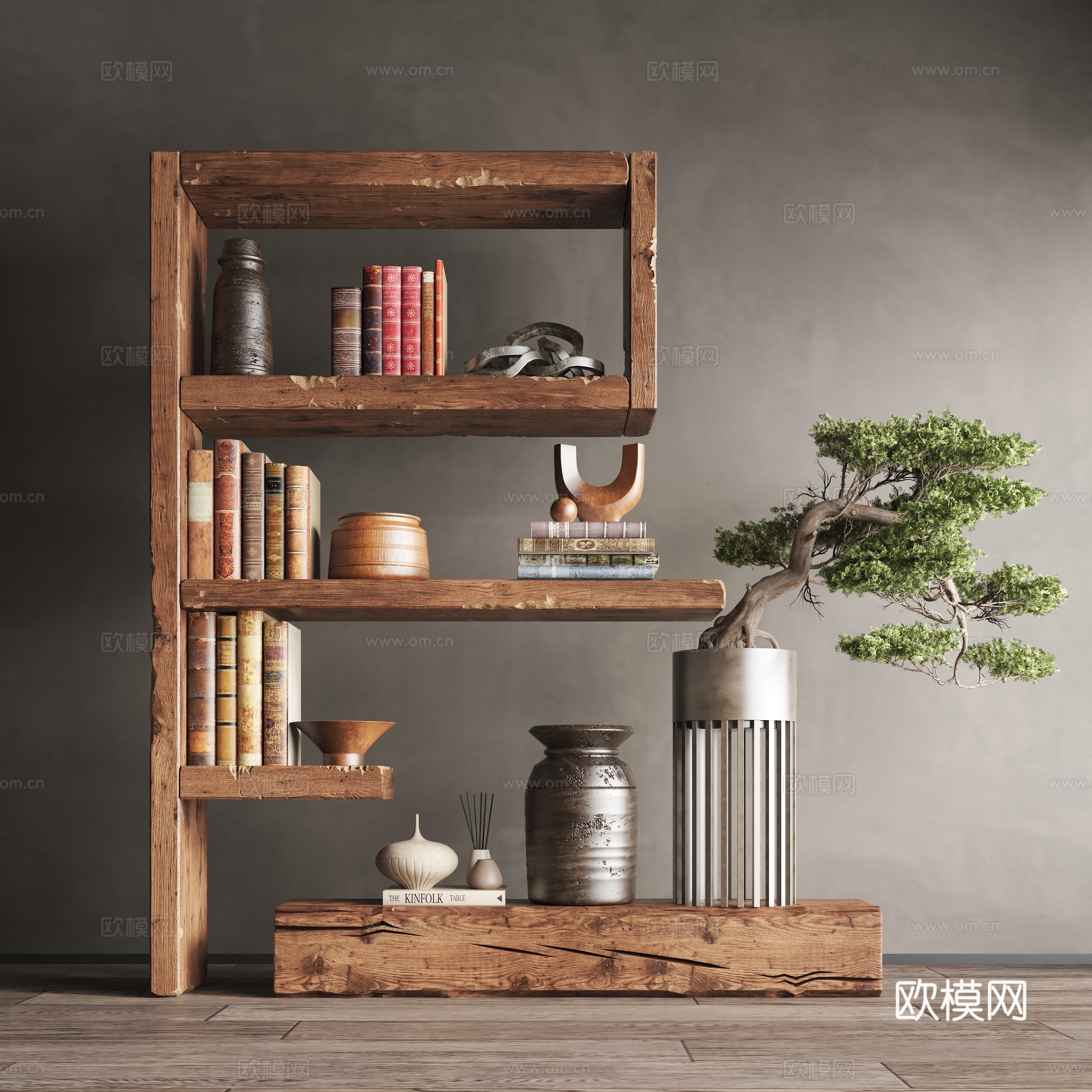 New Chinese style decorative frame 3D model